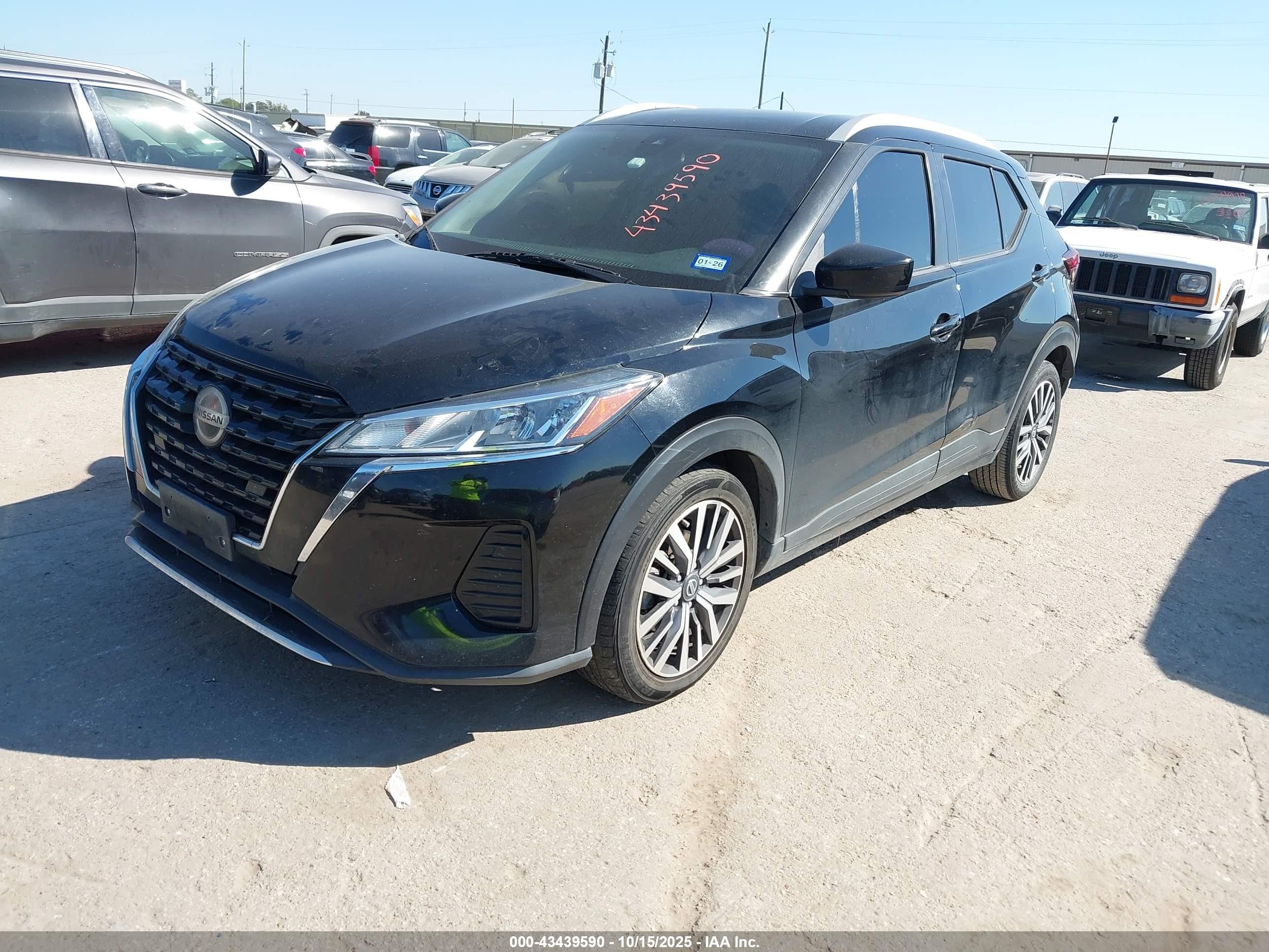 2021 Nissan Kicks Sv Xtronic Cvt Black vin: 3N1CP5CV1ML504906