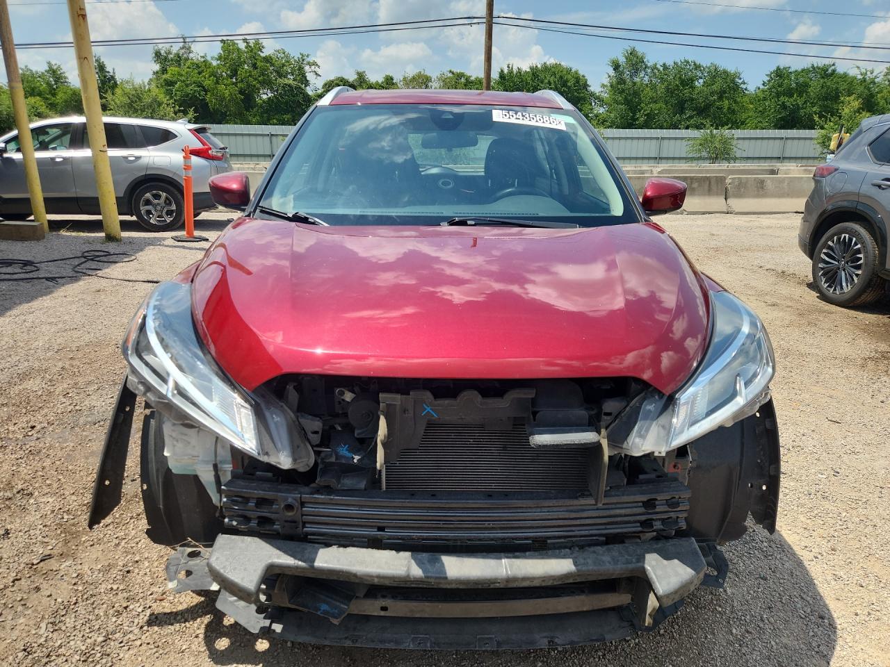 2024 Nissan Kicks Sv Red vin: 3N1CP5CV2RL565995 Damage: Front Bumper/Cover, Missing, Replacement Required