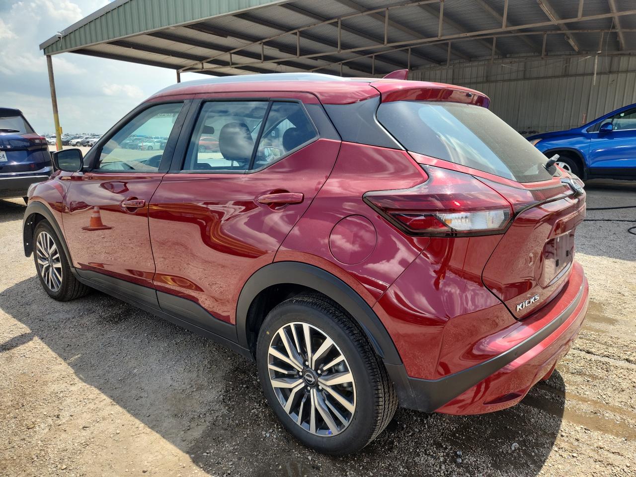 2024 Nissan Kicks Sv Red vin: 3N1CP5CV2RL565995 Damage: Left Qtr Panel, Dent(S) W/ Paint Dmg, 1/8 To 1/2 Inch