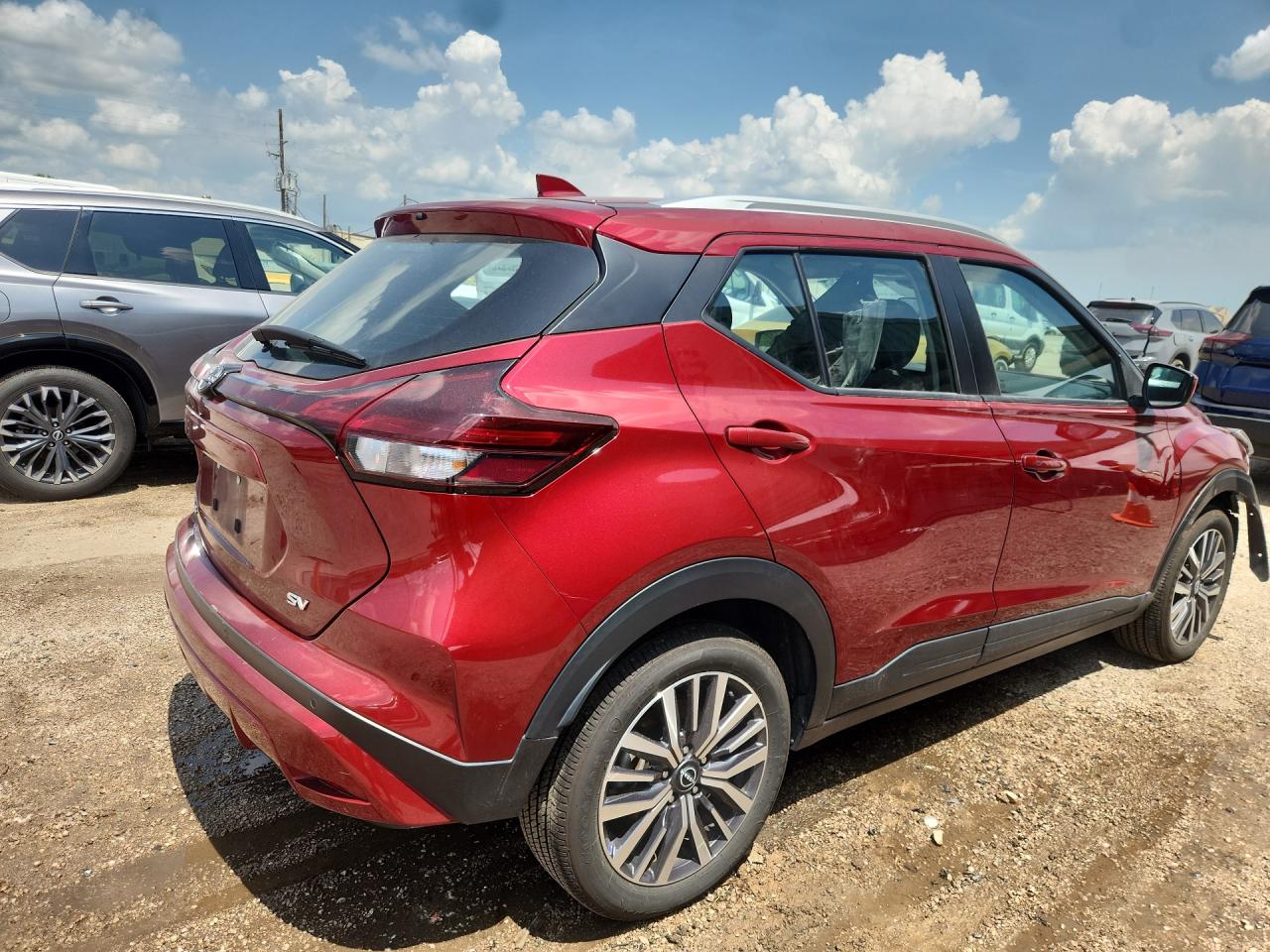 2024 Nissan Kicks Sv Red vin: 3N1CP5CV2RL565995 Damage: Right Qtr Panel, Heavy Scratch, 1 To 2 Inches