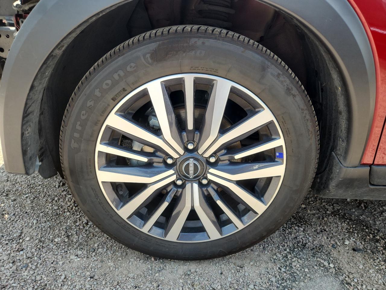 2024 Nissan Kicks Sv Red vin: 3N1CP5CV2RL565995 Damage: Left Front Tire, Worn, Replacement Required