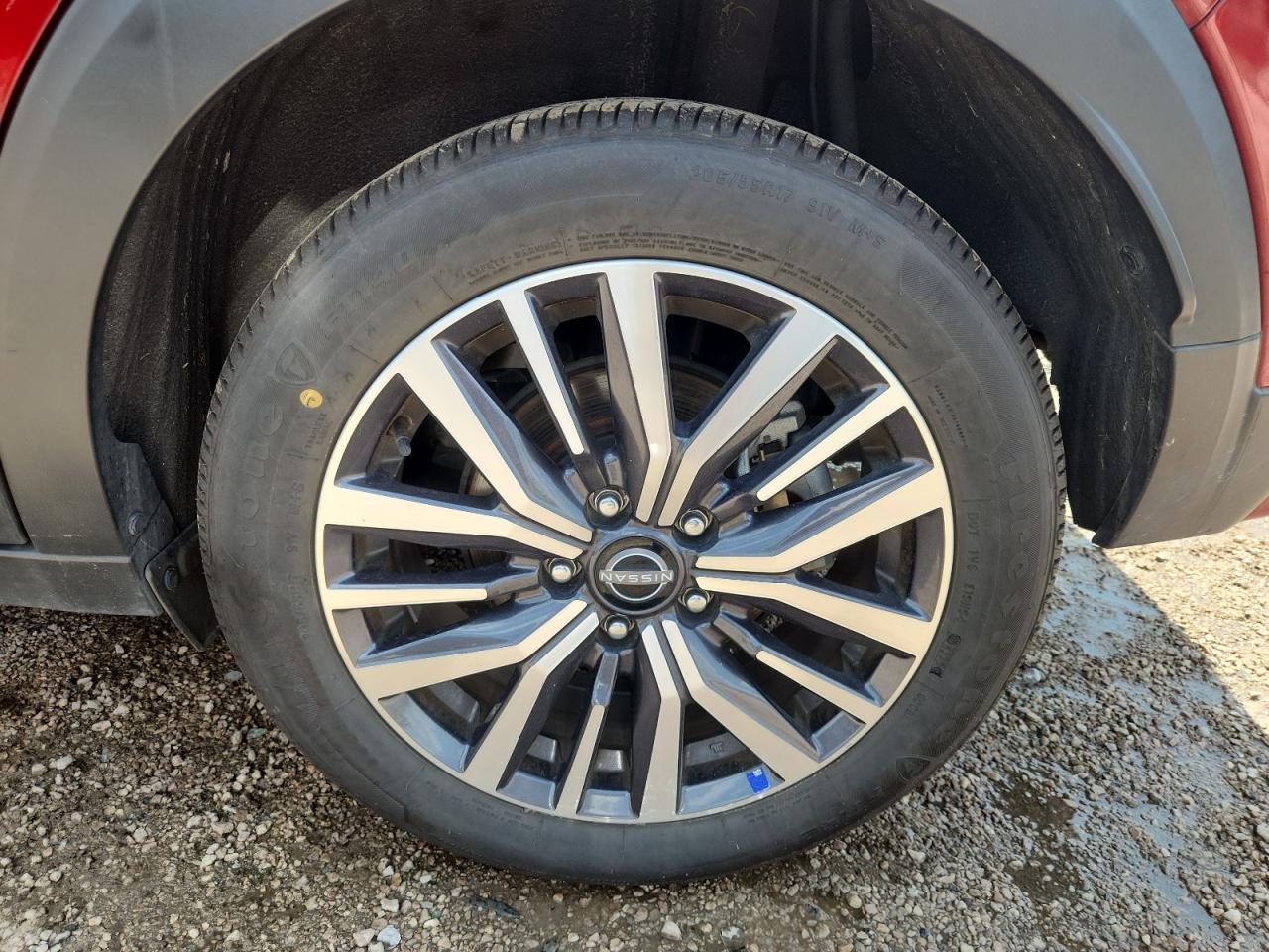 2024 Nissan Kicks Sv Red vin: 3N1CP5CV2RL565995 Damage: Left Rear Tire, Worn, Replacement Required