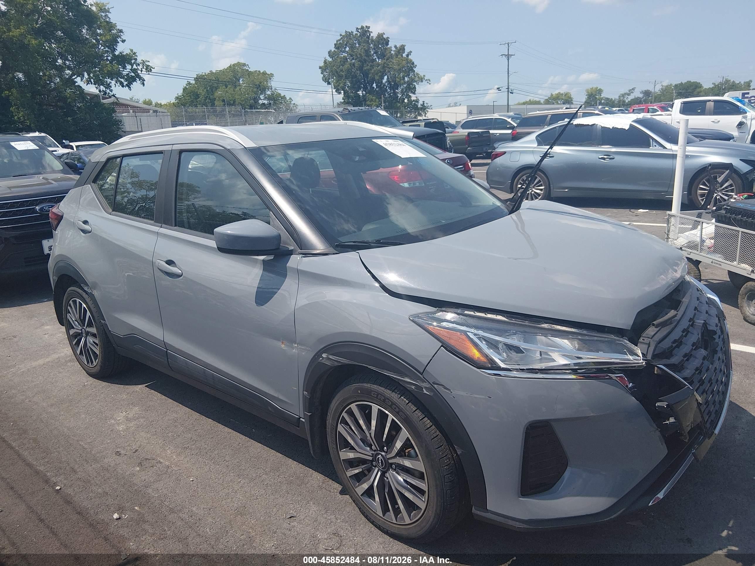 2022 Nissan Kicks Sv Xtronic Cvt Light Blue vin: 3N1CP5CV4NL492719