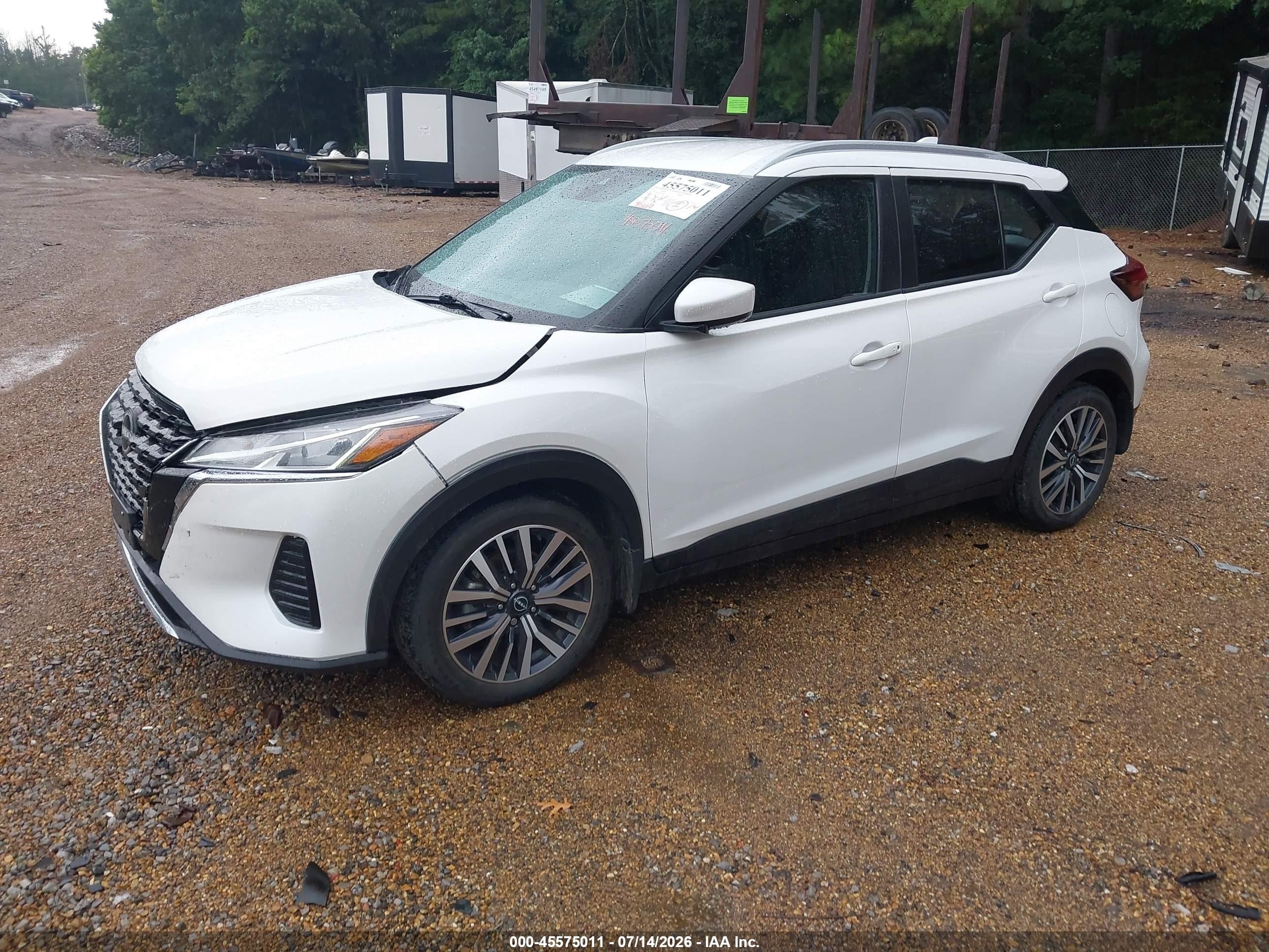 2022 Nissan Kicks Sv Xtronic Cvt White vin: 3N1CP5CV4NL518641