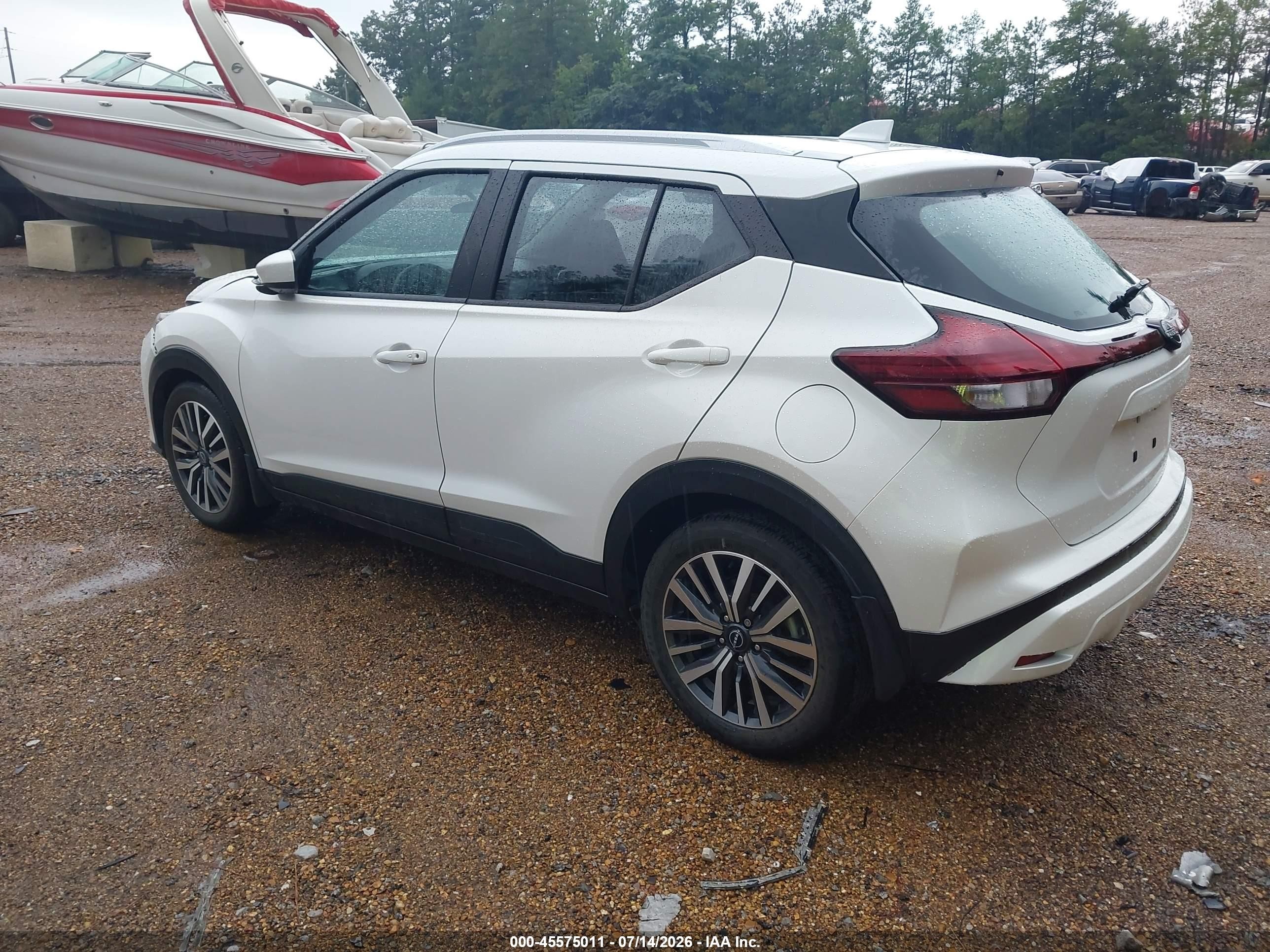 2022 Nissan Kicks Sv Xtronic Cvt White vin: 3N1CP5CV4NL518641