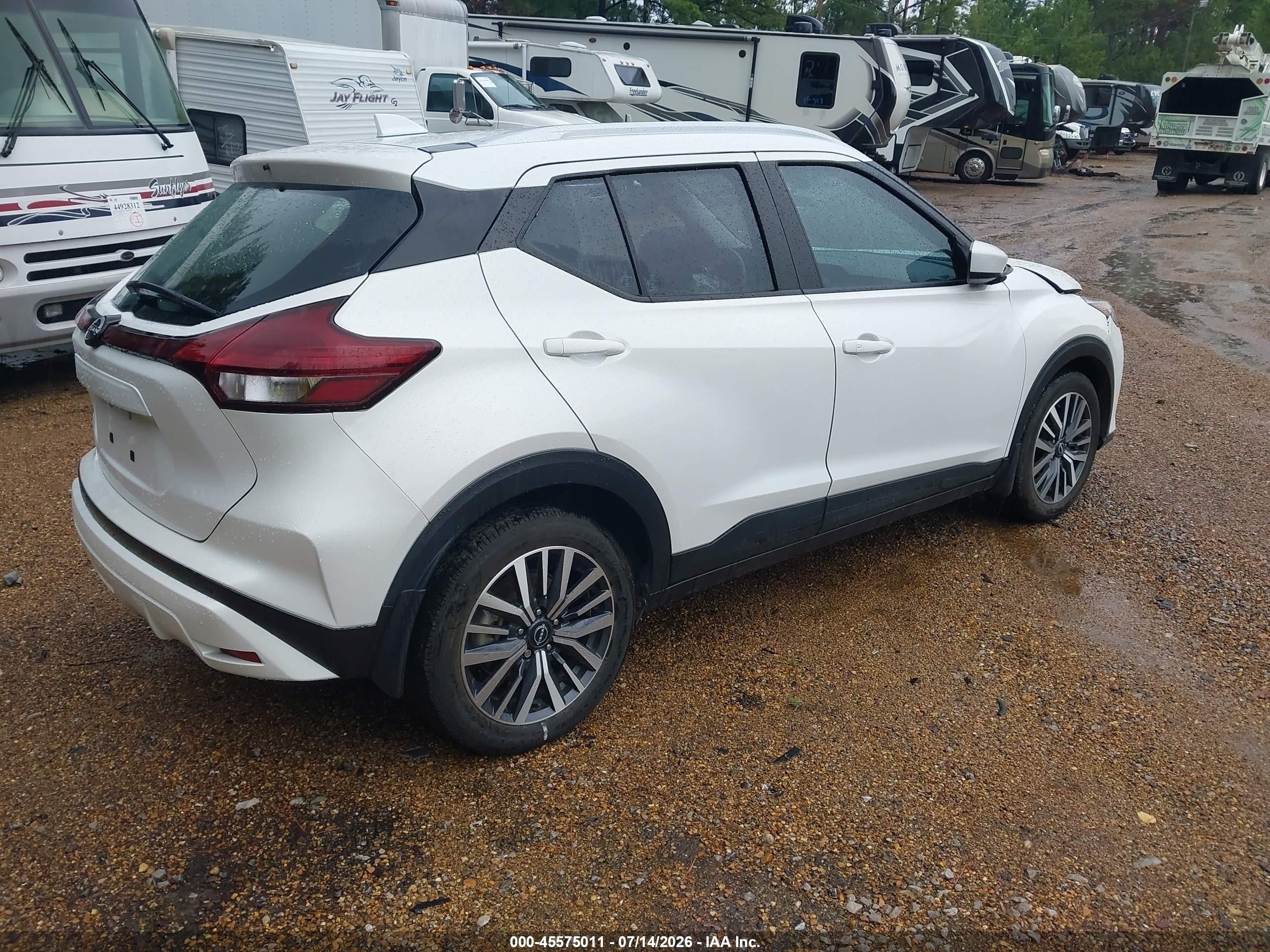 2022 Nissan Kicks Sv Xtronic Cvt White vin: 3N1CP5CV4NL518641