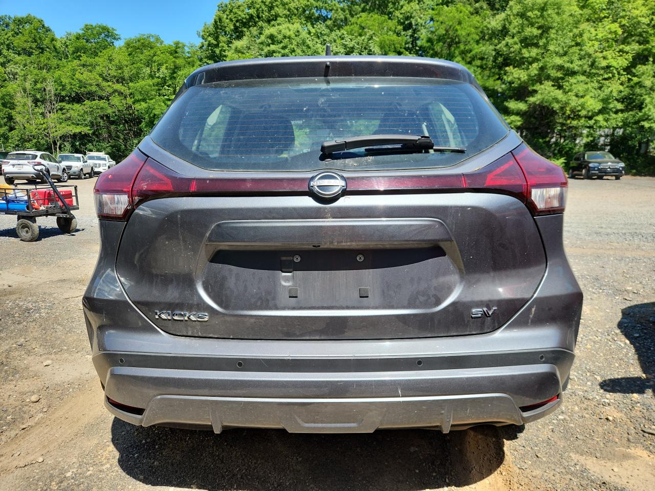 2023 Nissan Kicks Sv Gray vin: 3N1CP5CV4PL506749 Damage: Rear Bumper, Heavy Scratch, > 12 Inches