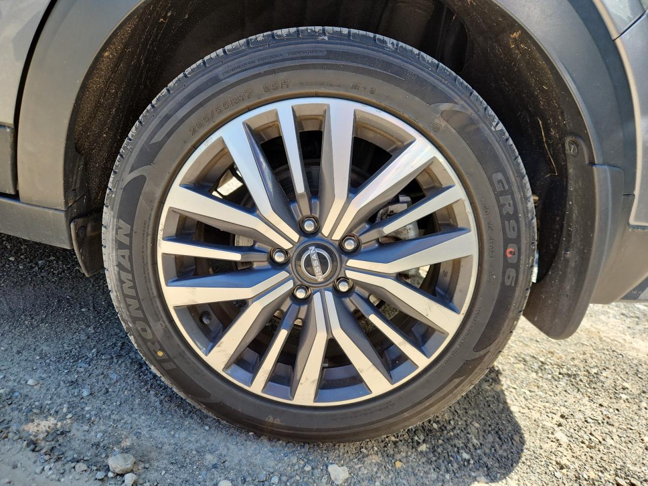 2023 Nissan Kicks Sv Gray vin: 3N1CP5CV4PL506749 Damage: Left Rear Wheel, Curb Rash, > 12 Inches