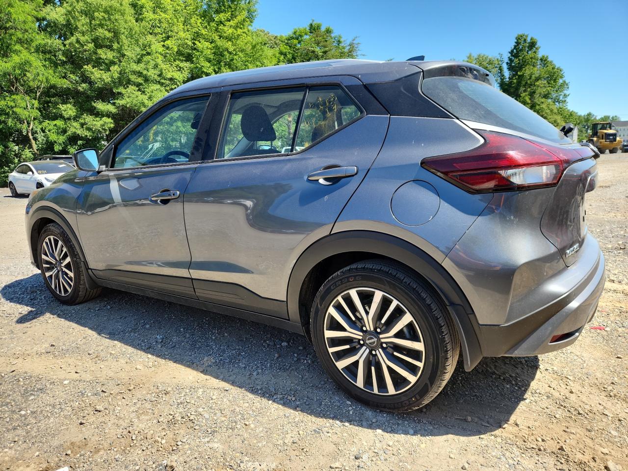 2023 Nissan Kicks Sv Gray vin: 3N1CP5CV4PL506749 Damage: Left Qtr Panel, Dent(S) W/ Paint Dmg, 3 To 4 Inches