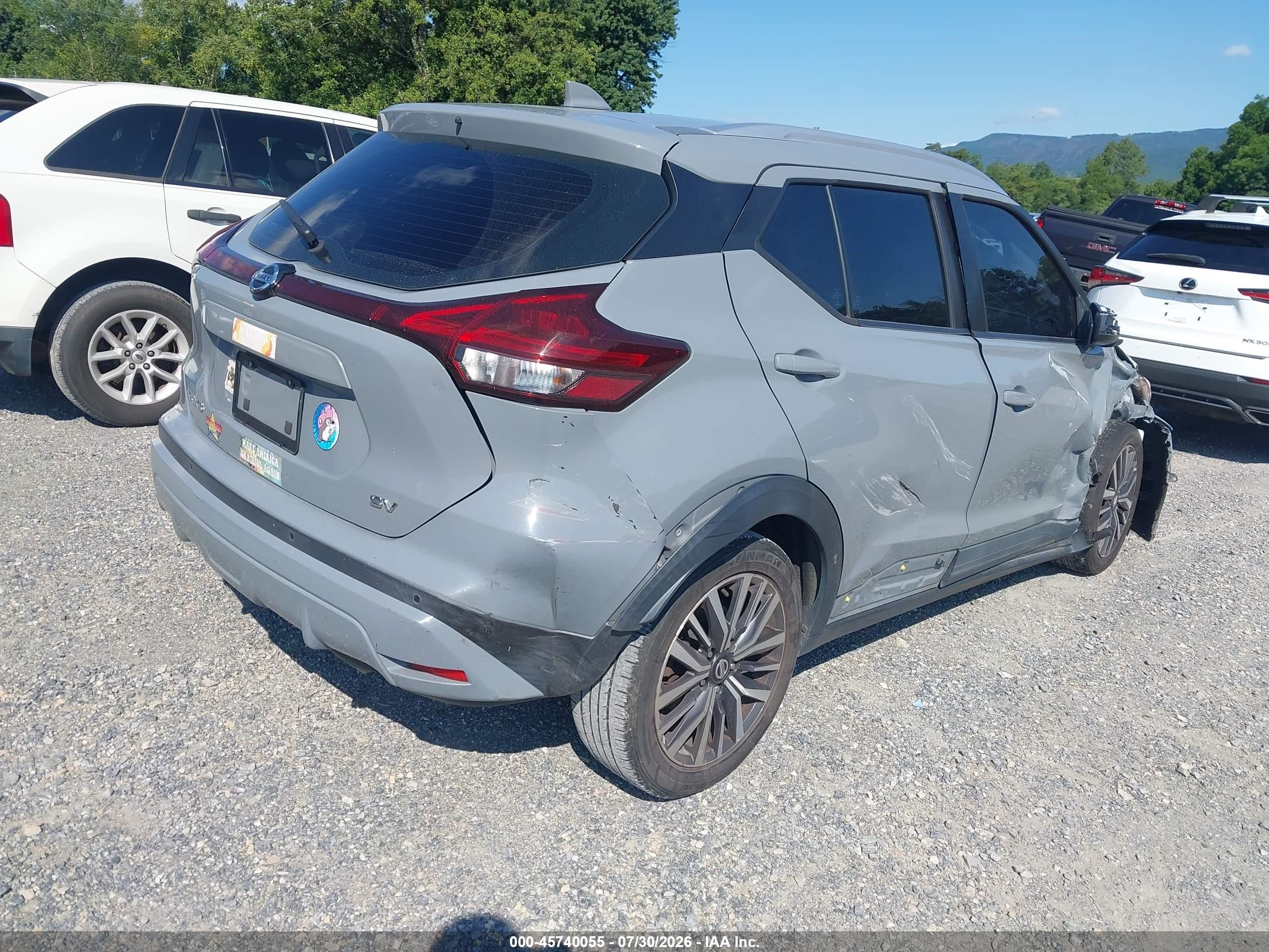 2021 Nissan Kicks Sv Xtronic Cvt Gray vin: 3N1CP5CV6ML500513