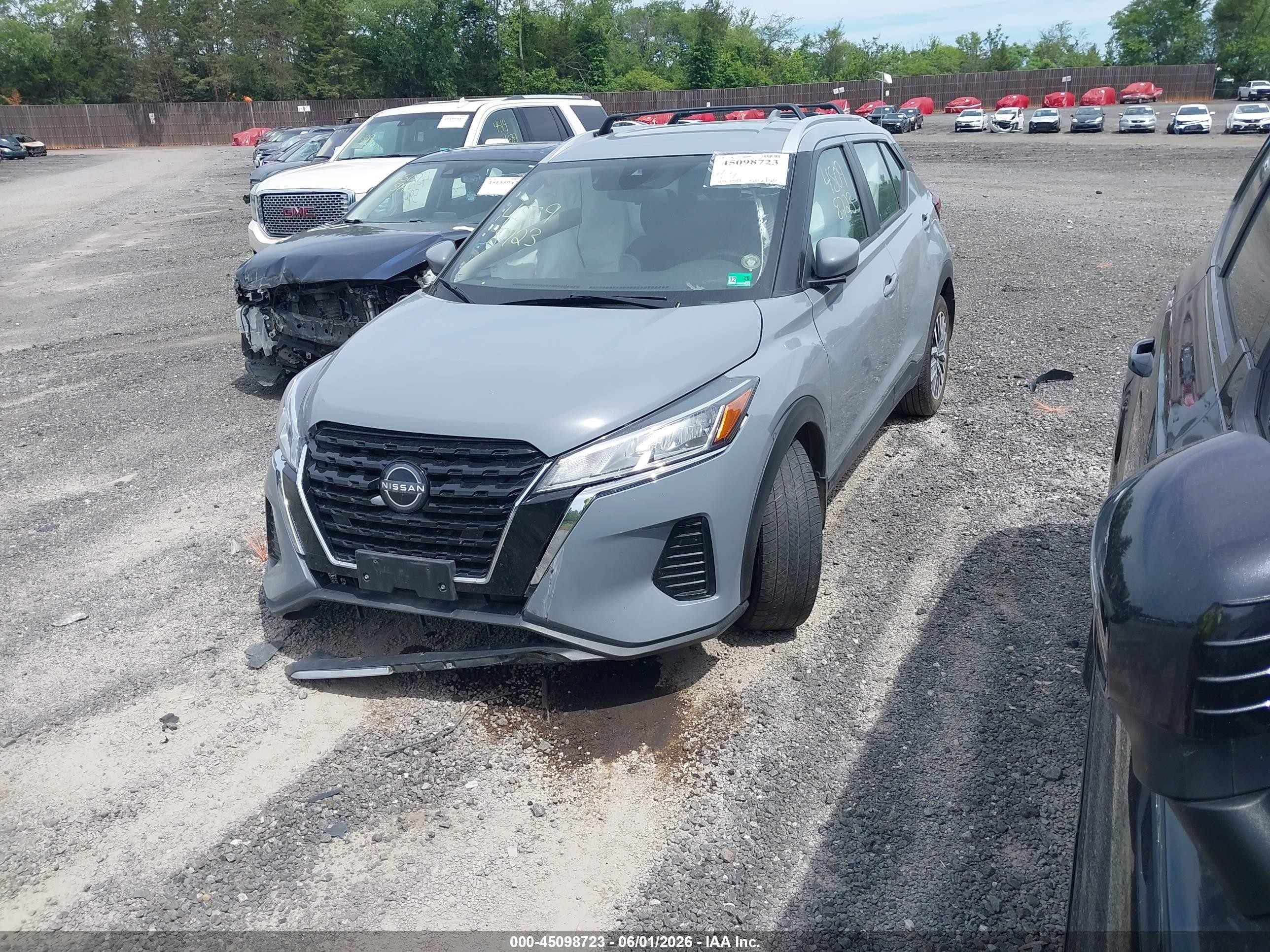 2023 Nissan Kicks Sv Xtronic Cvt Gray vin: 3N1CP5CV6PL570923