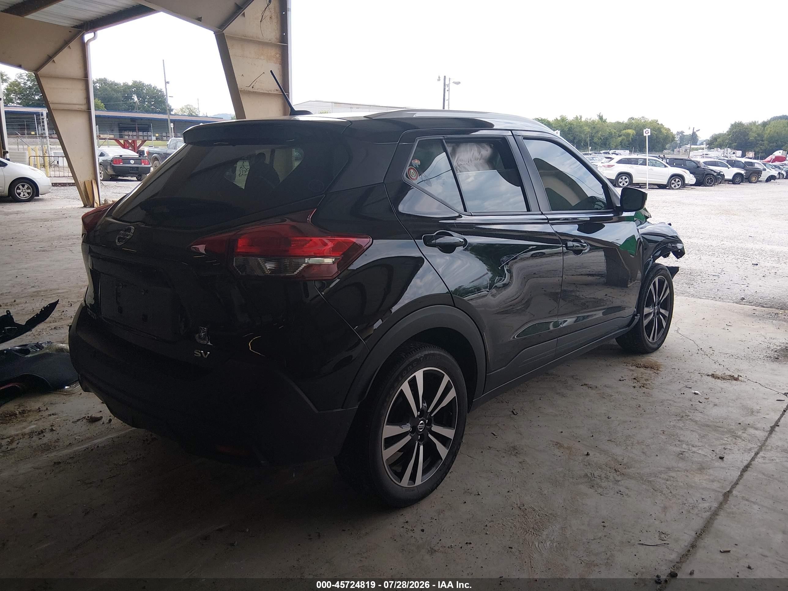 2020 Nissan Kicks Sv Xtronic Cvt Черный vin: 3N1CP5CV8LL480408