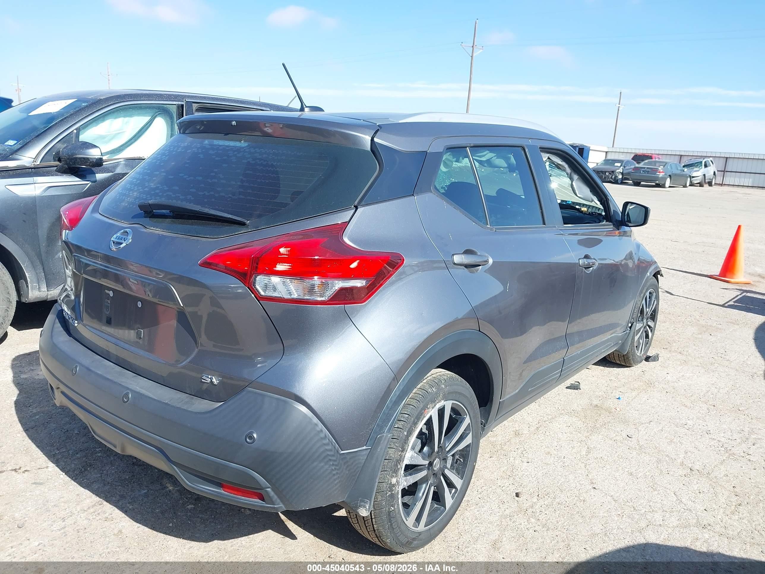 2020 Nissan Kicks Sv Xtronic Cvt Gray vin: 3N1CP5CV9LL534296