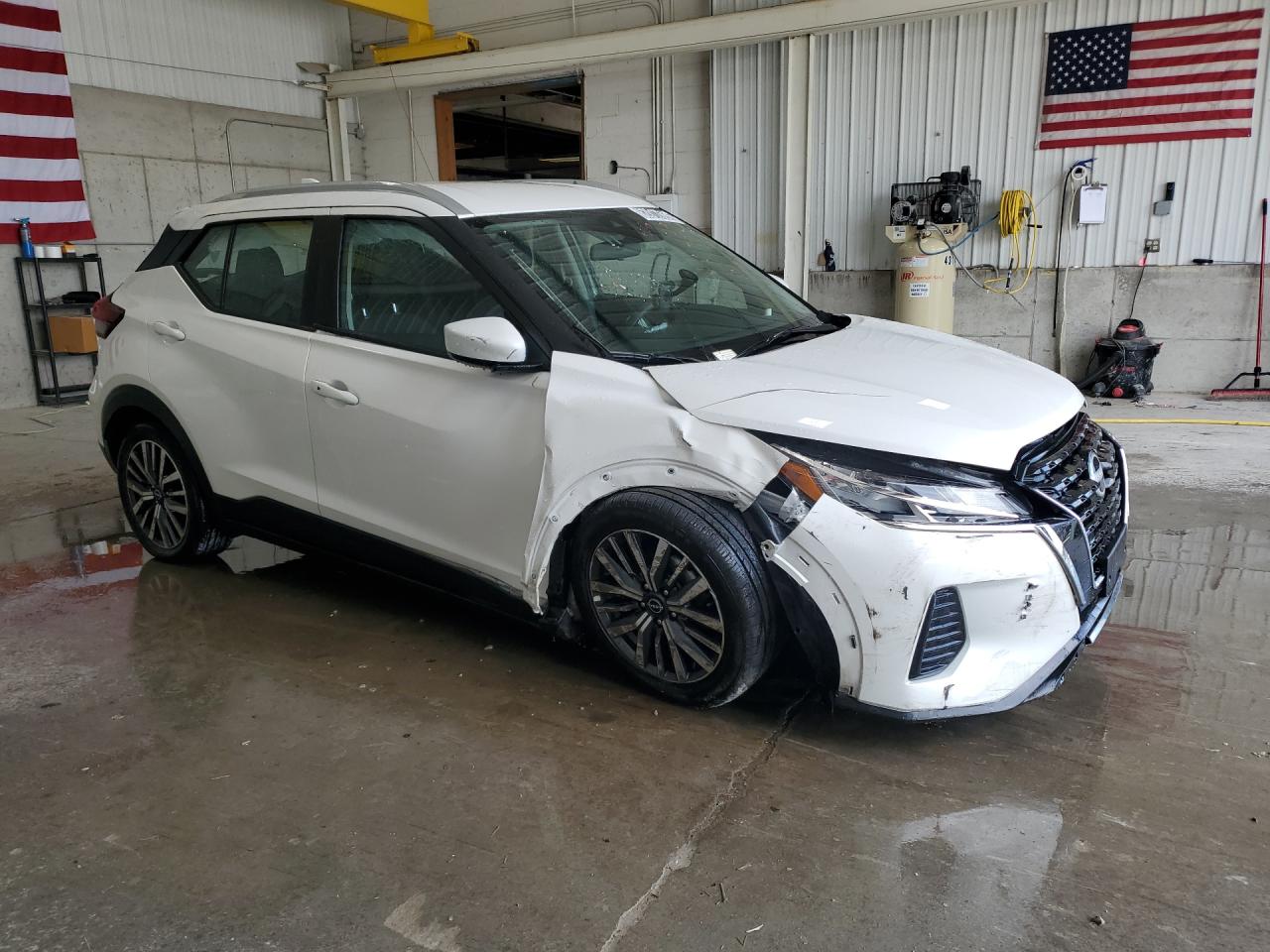 2024 Nissan Kicks Sv White vin: 3N1CP5CVXRL562116 Damage: Right Head Lamp, Broken, Replacement Required