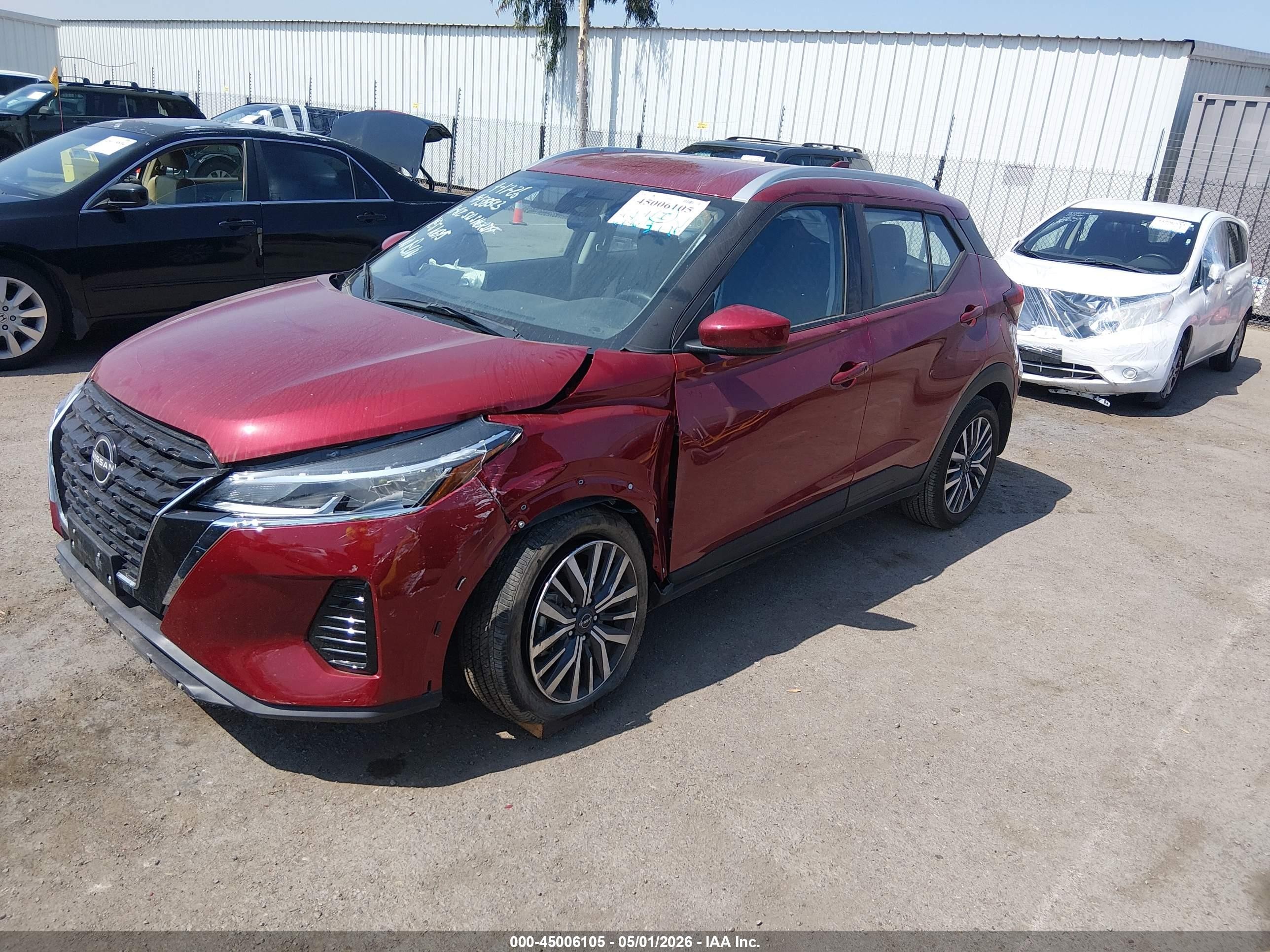 2024 Nissan Kicks Sv Xtronic Cvt Бордовый vin: 3N1CP5CVXRL571494