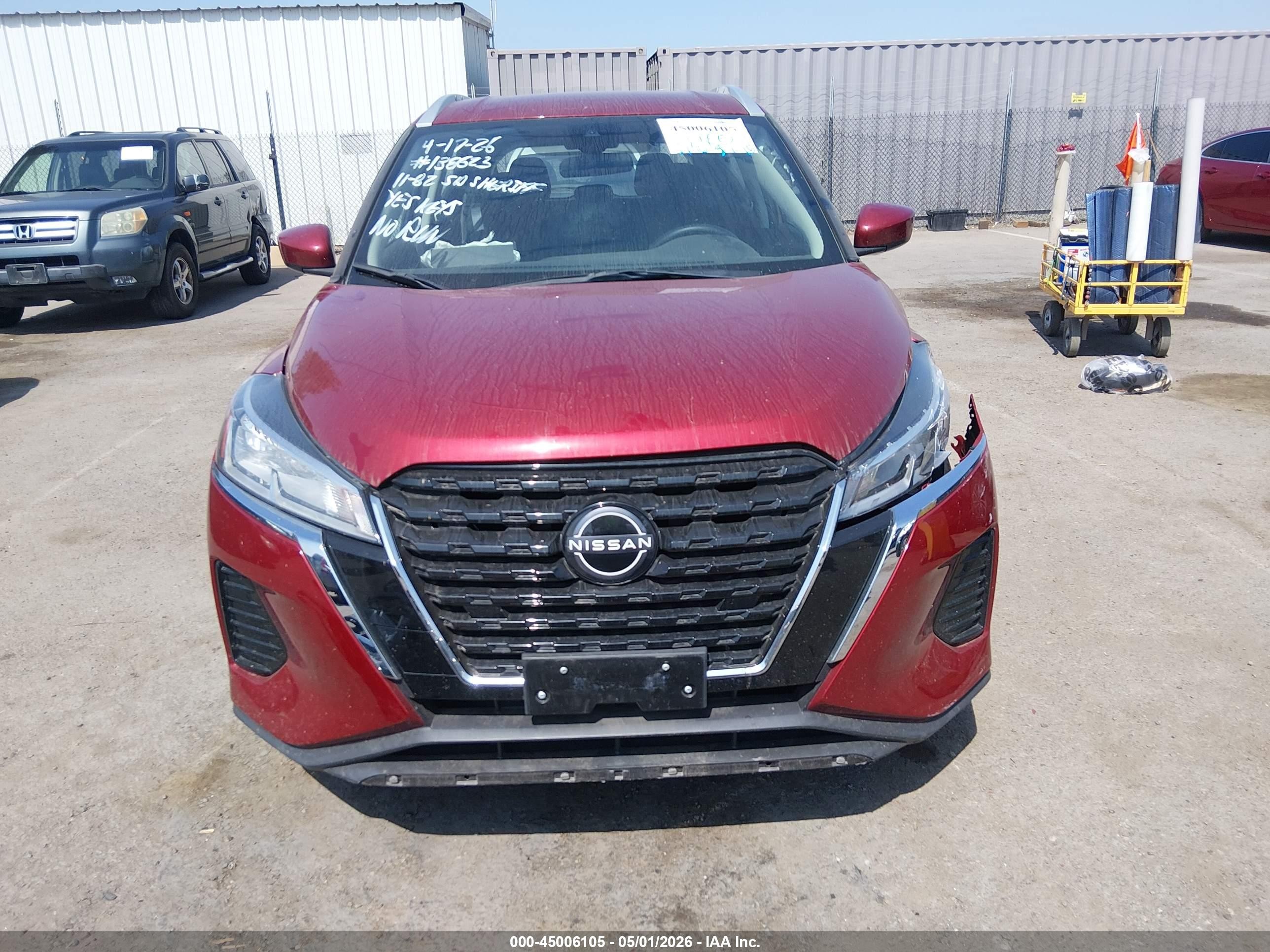 2024 Nissan Kicks Sv Xtronic Cvt Бордовый vin: 3N1CP5CVXRL571494