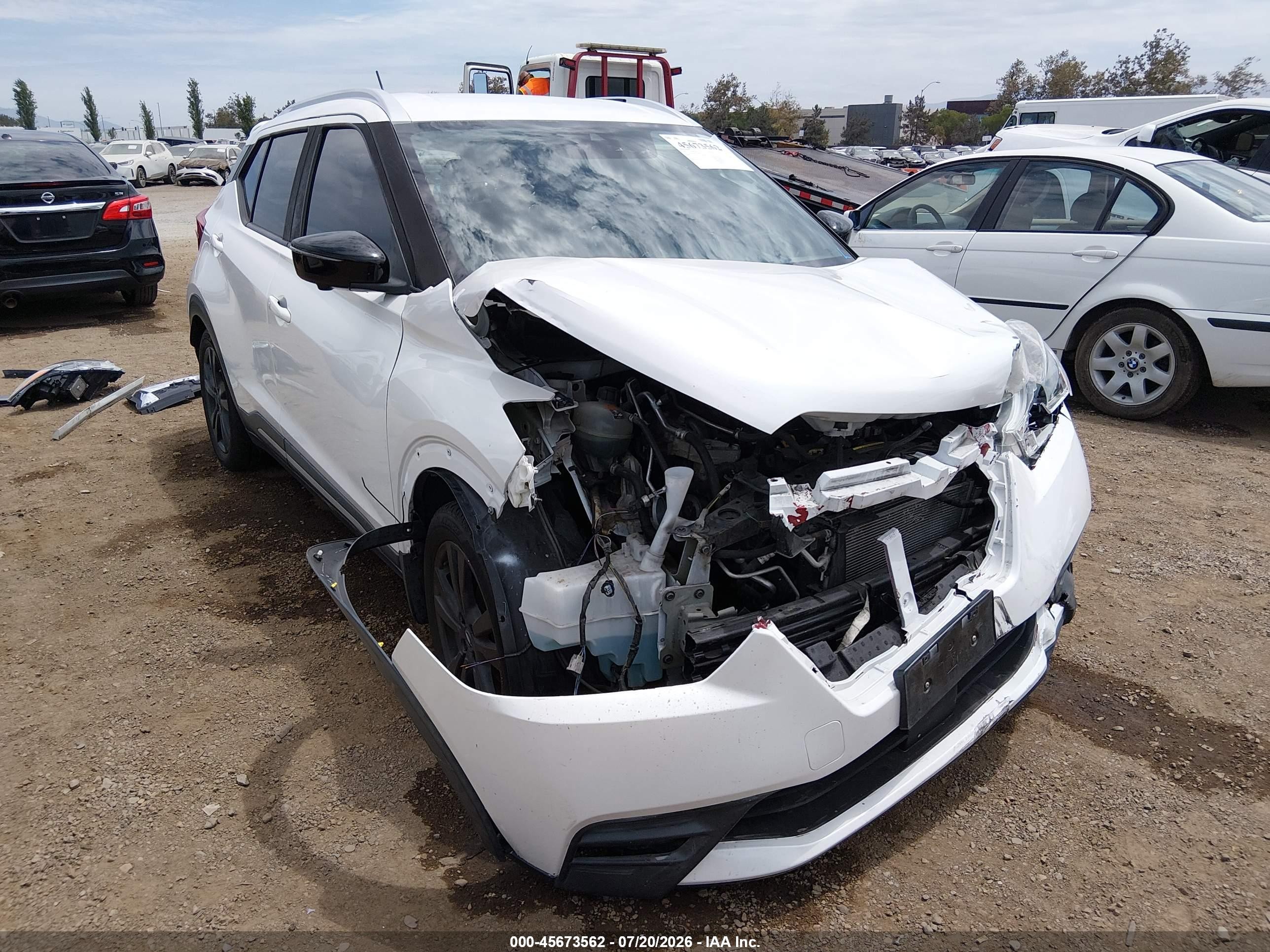 2020 Nissan Kicks Sr Xtronic Cvt Белый vin: 3N1CP5DV2LL532906