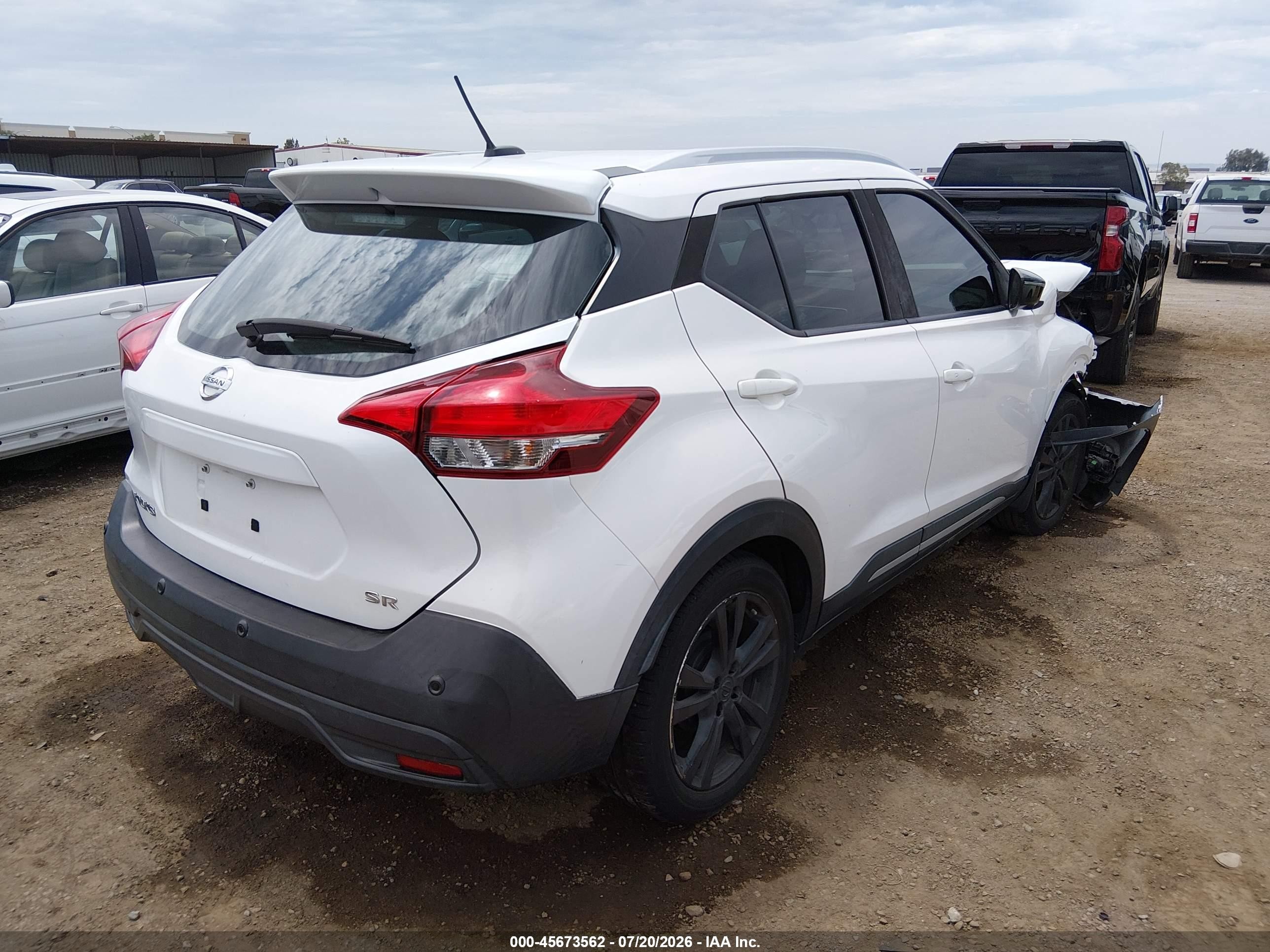 2020 Nissan Kicks Sr Xtronic Cvt Белый vin: 3N1CP5DV2LL532906