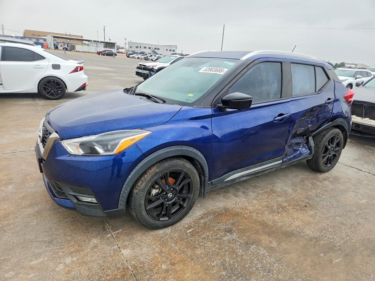 2020 Nissan Kicks Sr Blue vin: 3N1CP5DV2LL570457
