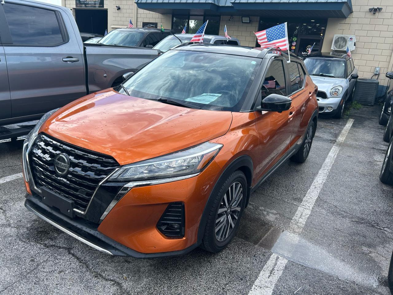 2021 Nissan Kicks Sr Orange vin: 3N1CP5DV3ML496564
