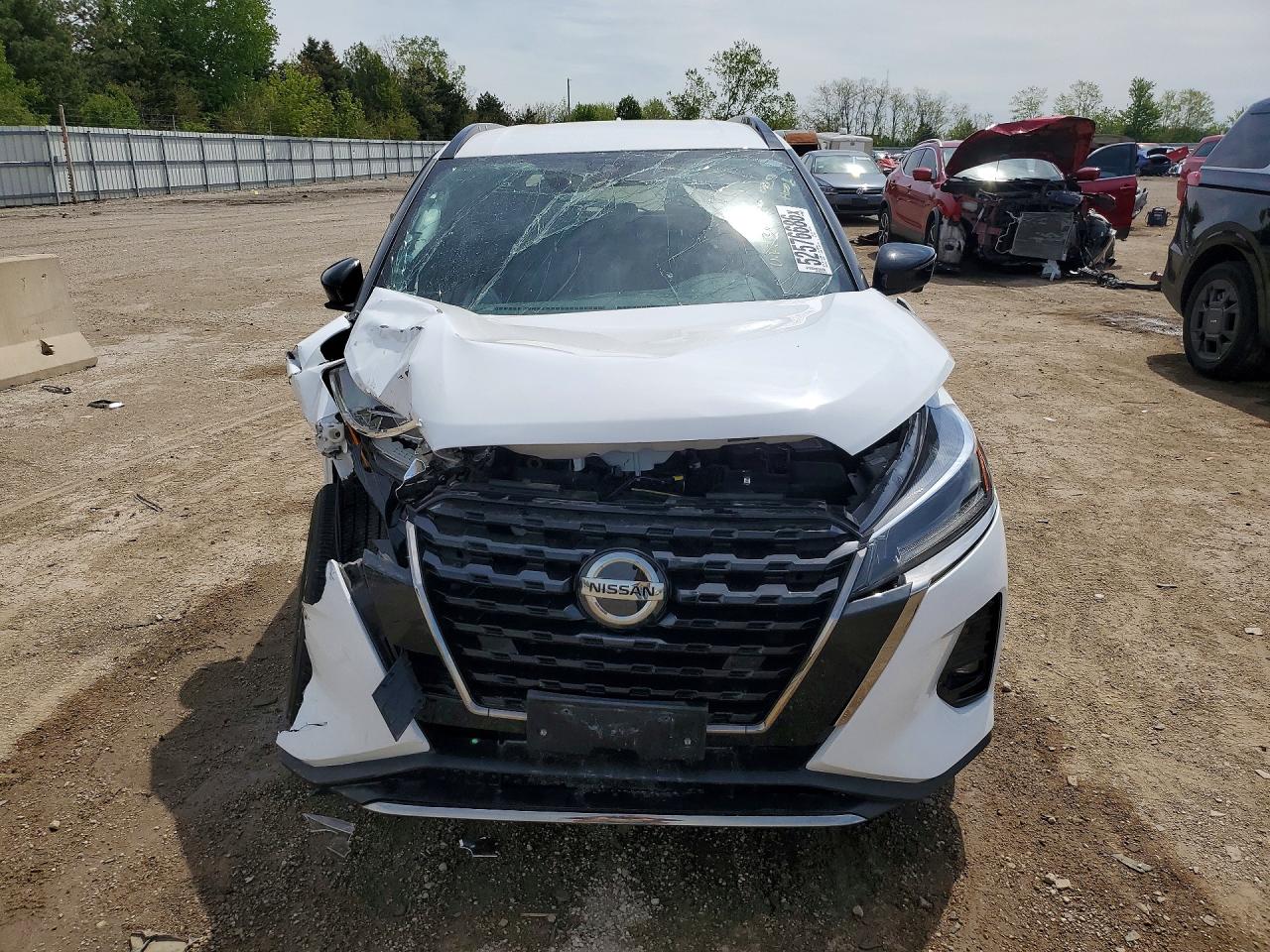 2021 Nissan Kicks Sr White vin: 3N1CP5DV3ML525271