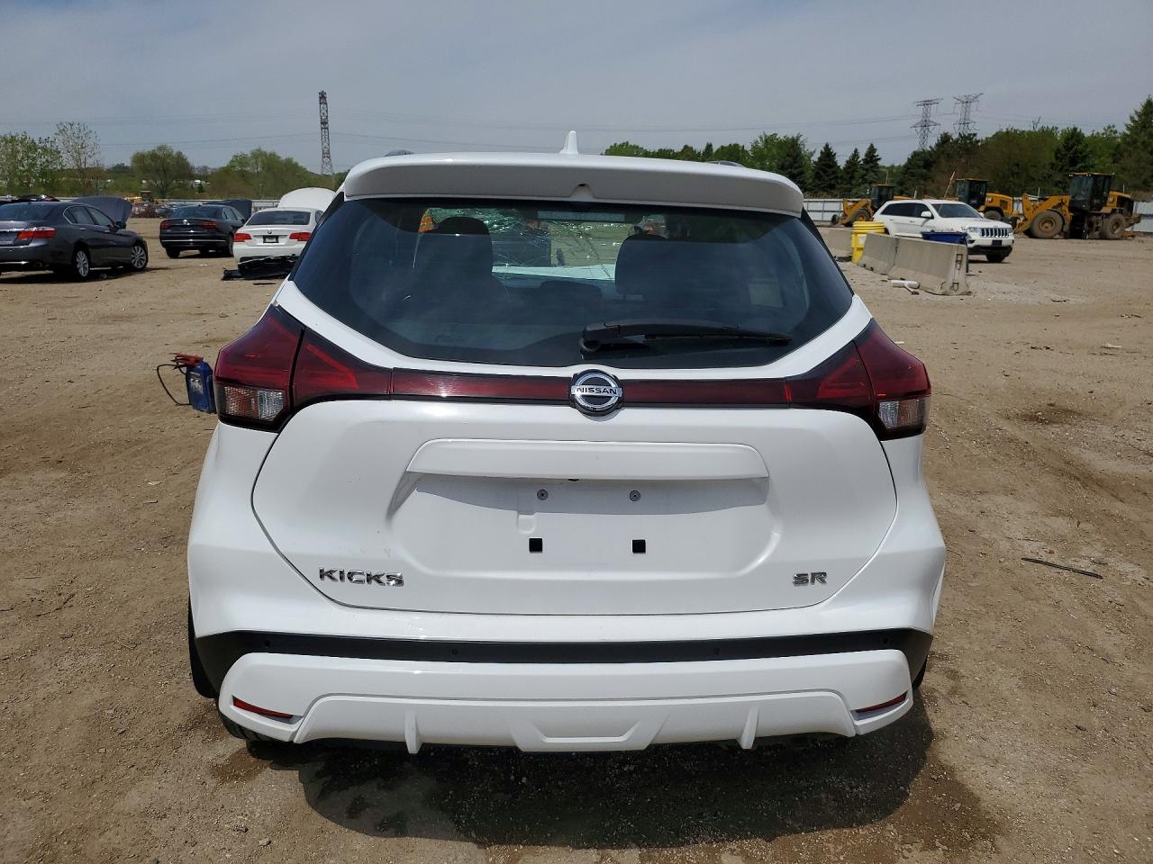 2021 Nissan Kicks Sr White vin: 3N1CP5DV3ML525271