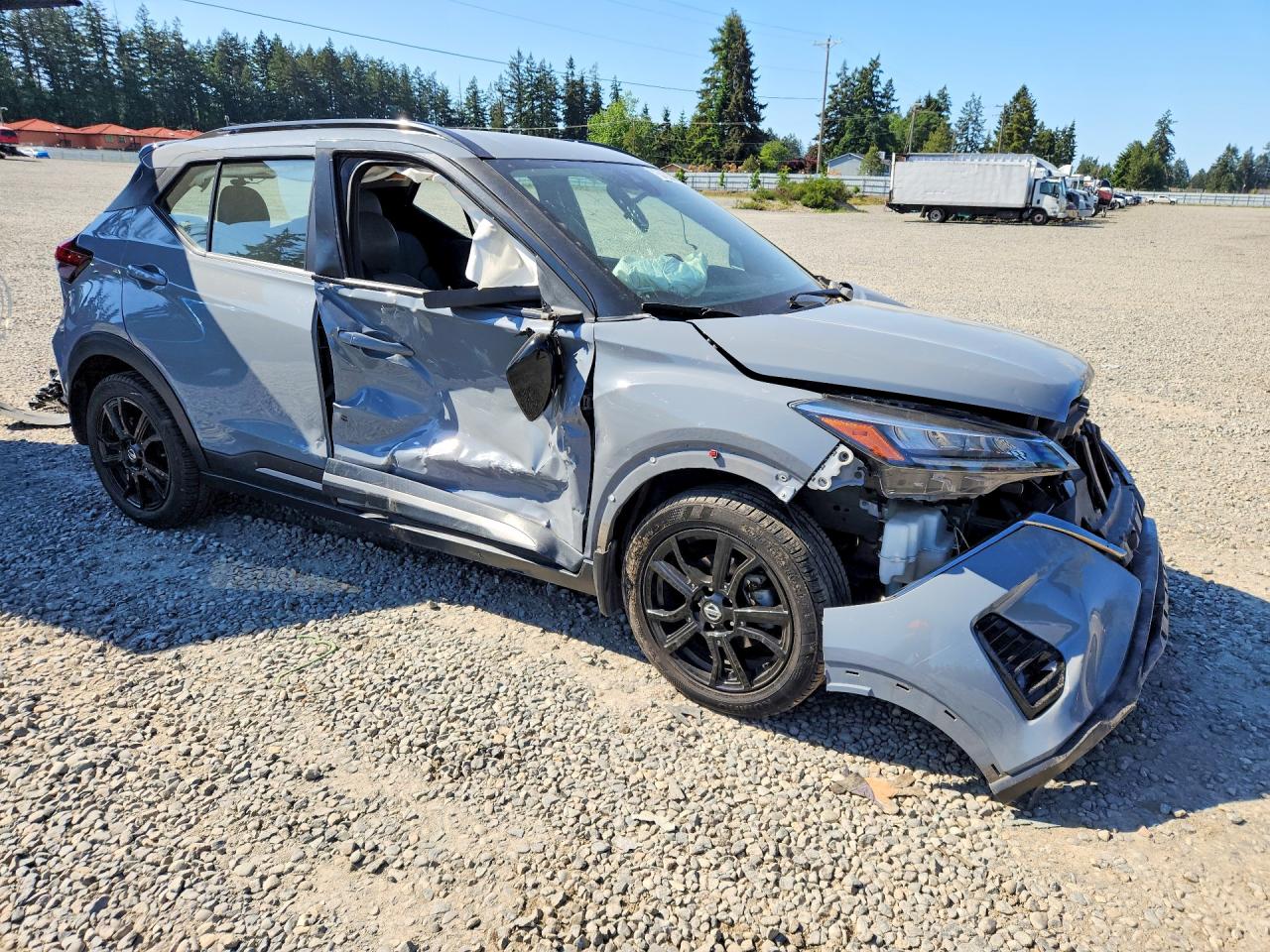 2021 Nissan Kicks Sr Gray vin: 3N1CP5DV6ML518945