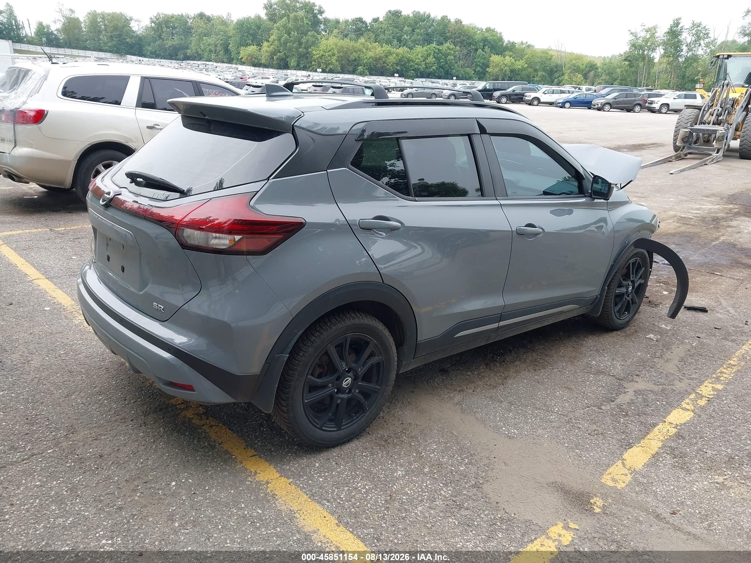 2021 Nissan Kicks Sr Xtronic Cvt Gray vin: 3N1CP5DV6ML556644