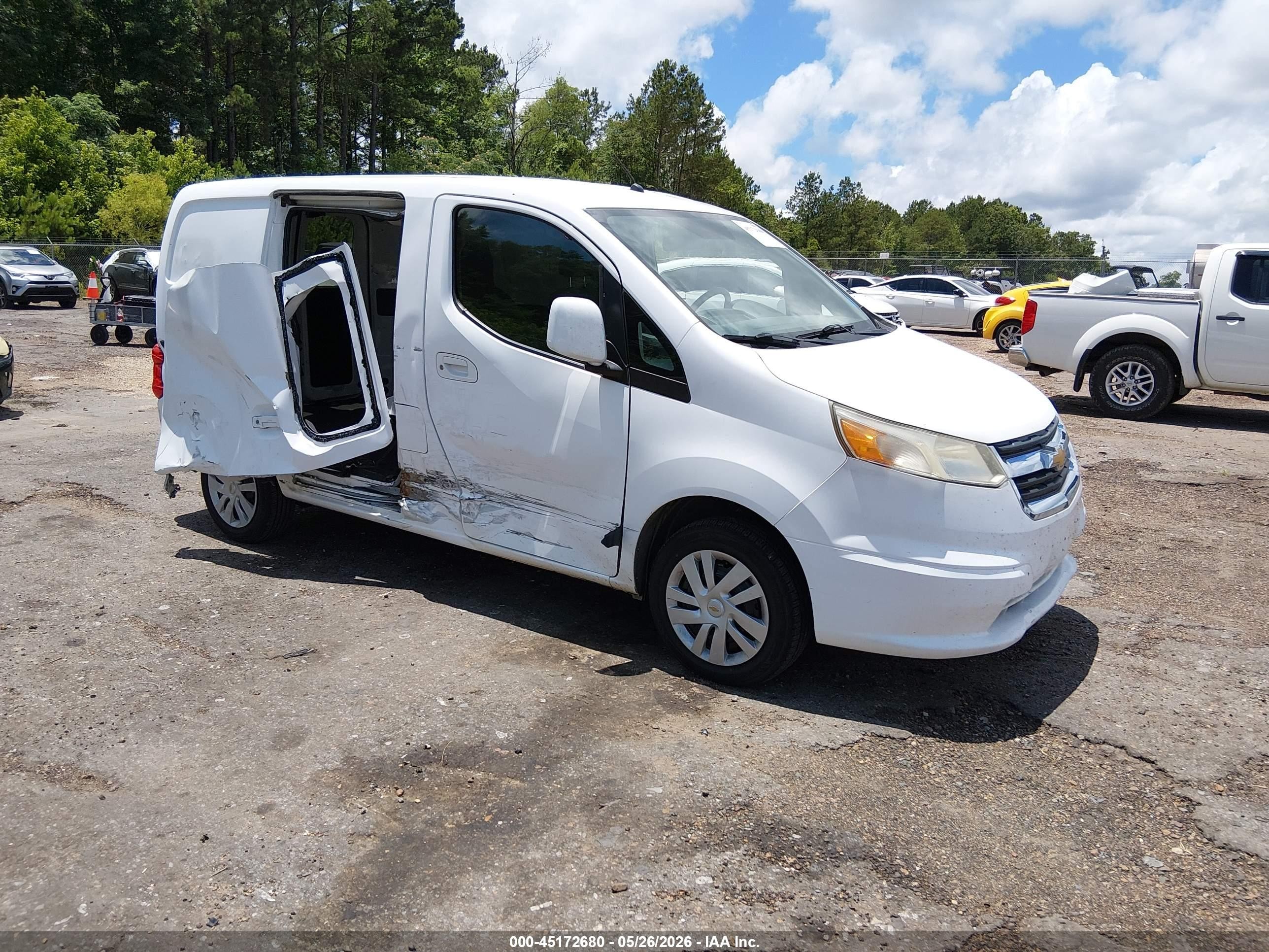 2015 Chevrolet City Express 1ls White vin: 3N63M0YN0FK709348
