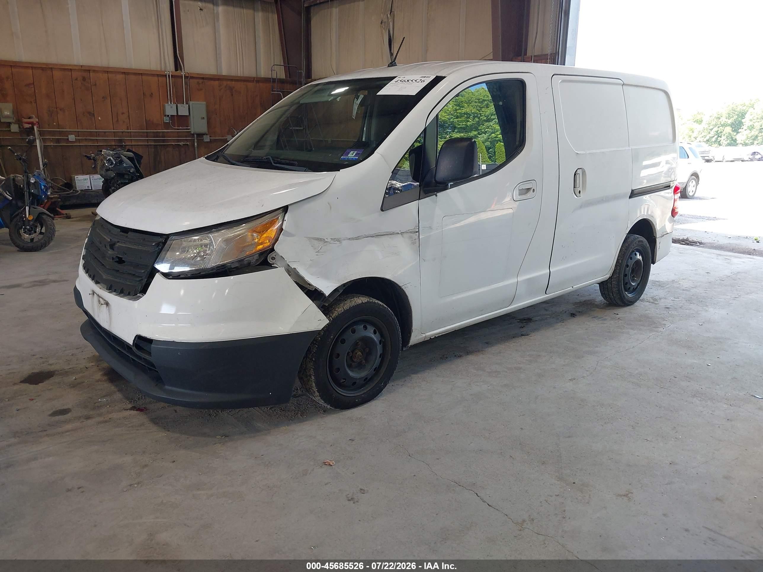 2015 Chevrolet City Express 1ls White vin: 3N63M0YN4FK696653