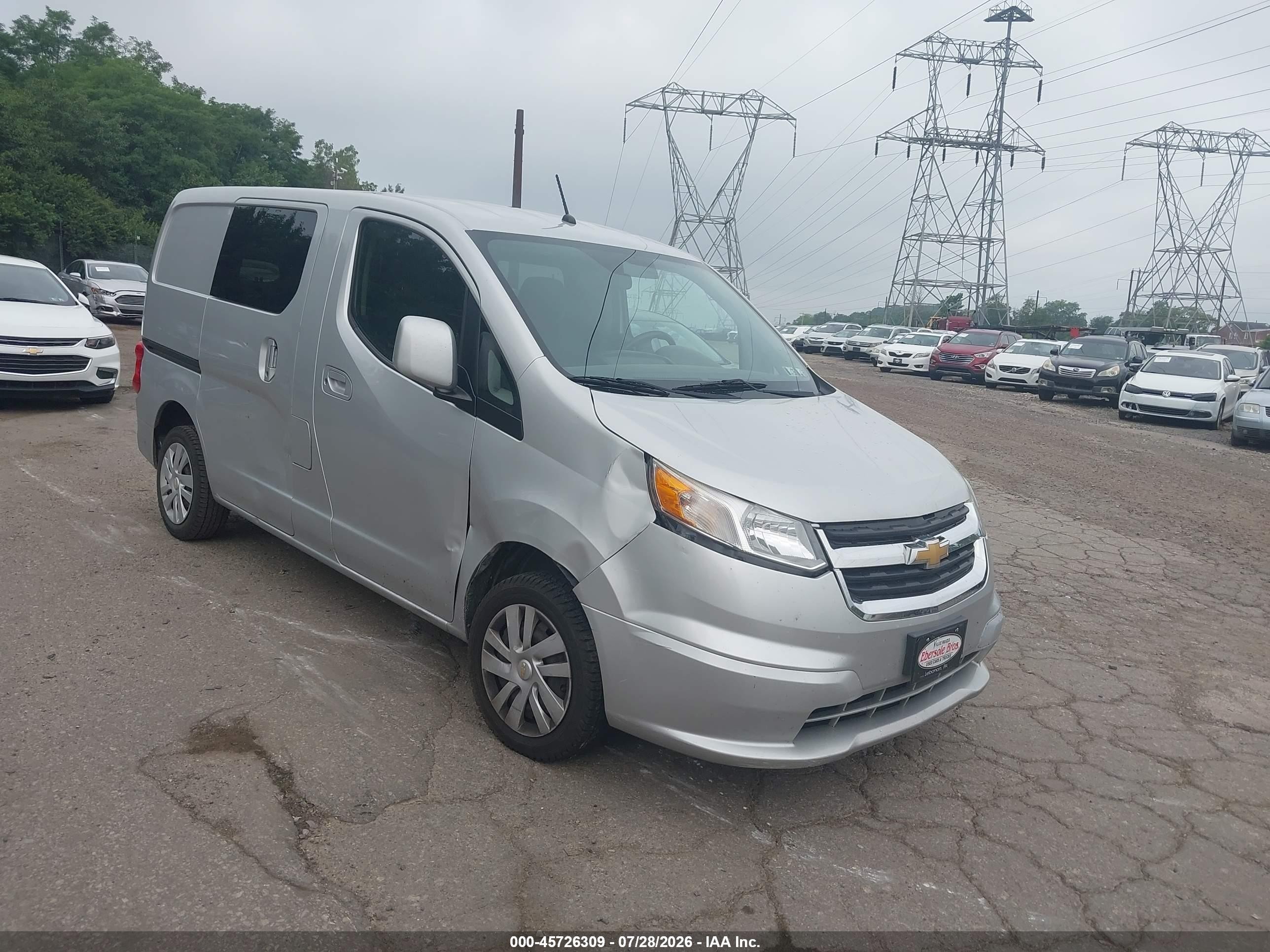 2015 Chevrolet City Express 1ls Silver vin: 3N63M0YN5FK701620