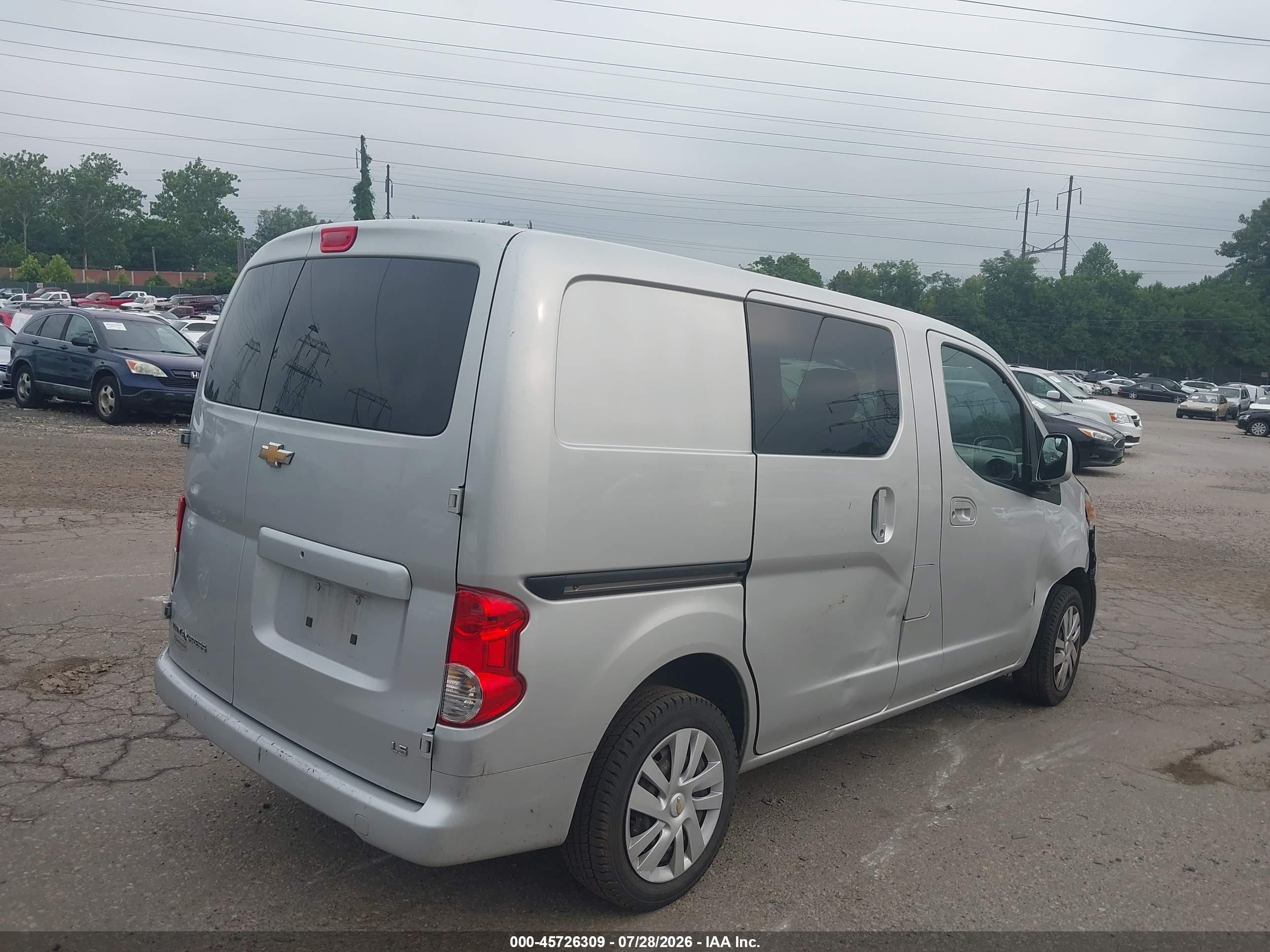 2015 Chevrolet City Express 1ls Silver vin: 3N63M0YN5FK701620