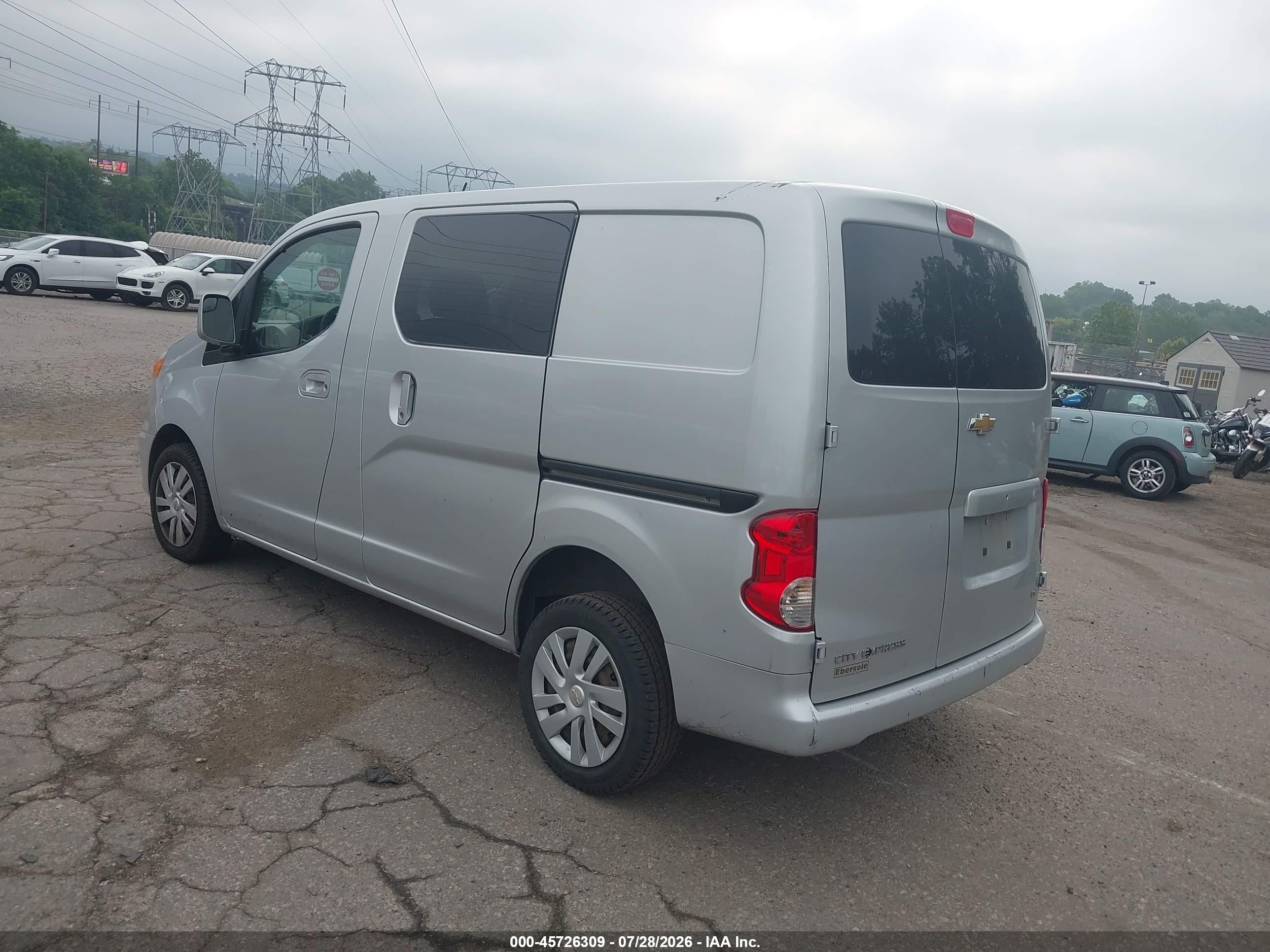 2015 Chevrolet City Express 1ls Silver vin: 3N63M0YN5FK701620