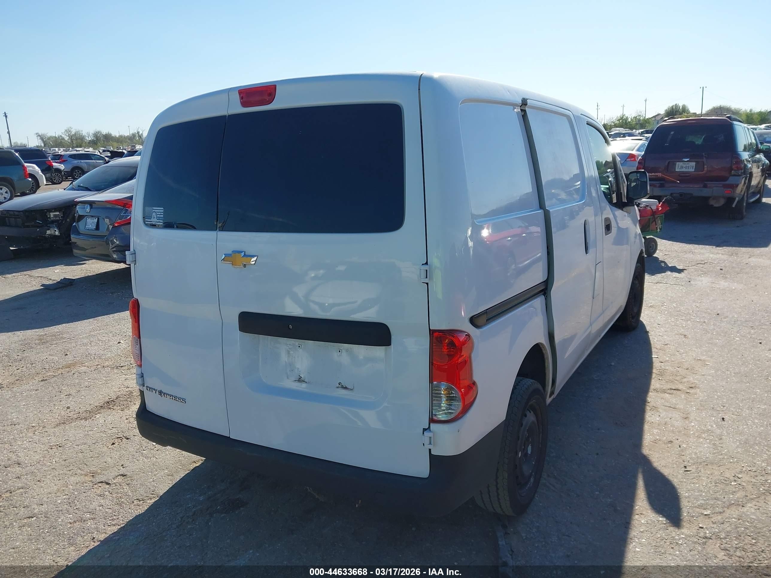 2015 Chevrolet City Express 1ls White vin: 3N63M0YN6FK692894