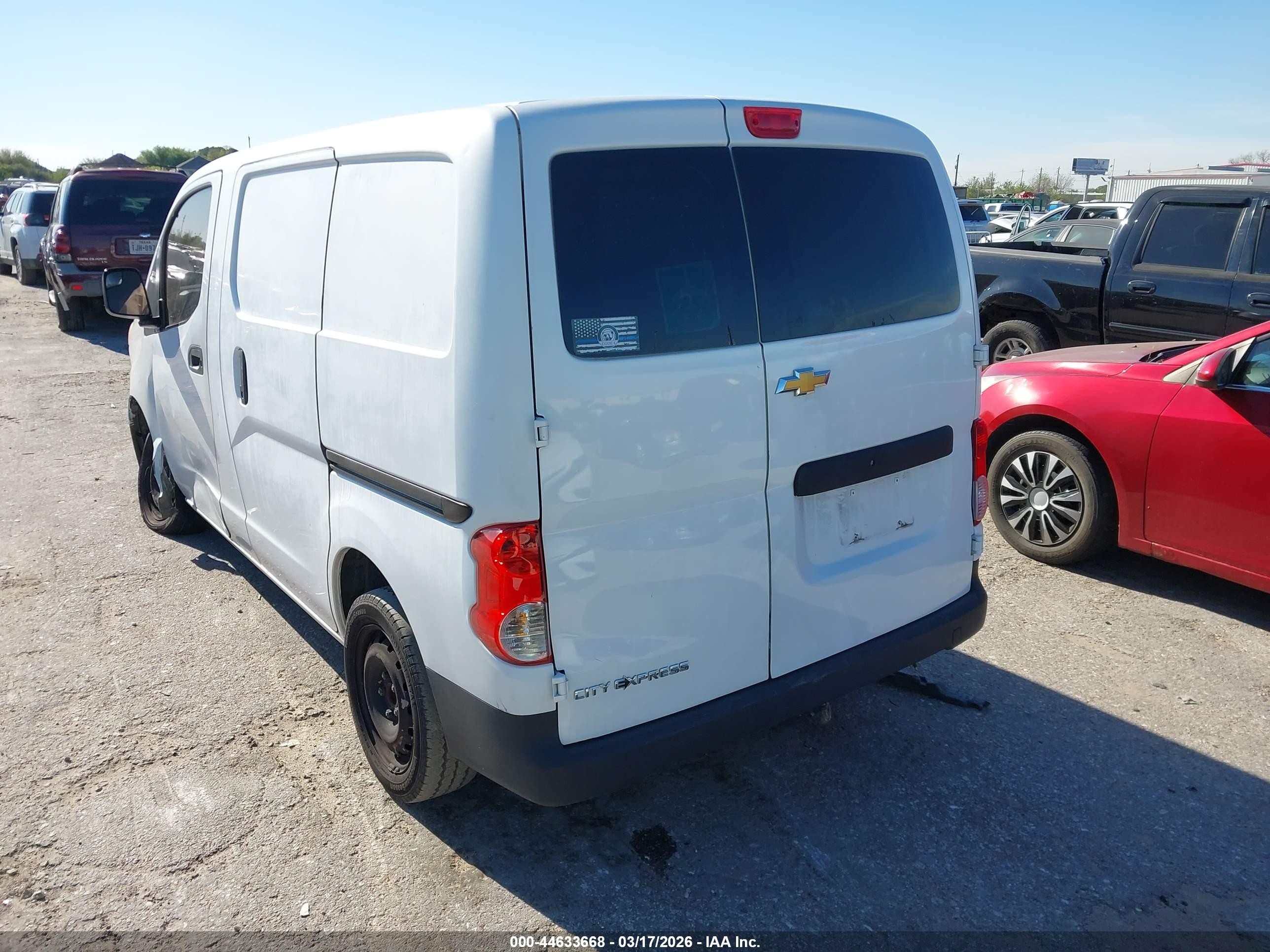 2015 Chevrolet City Express 1ls White vin: 3N63M0YN6FK692894