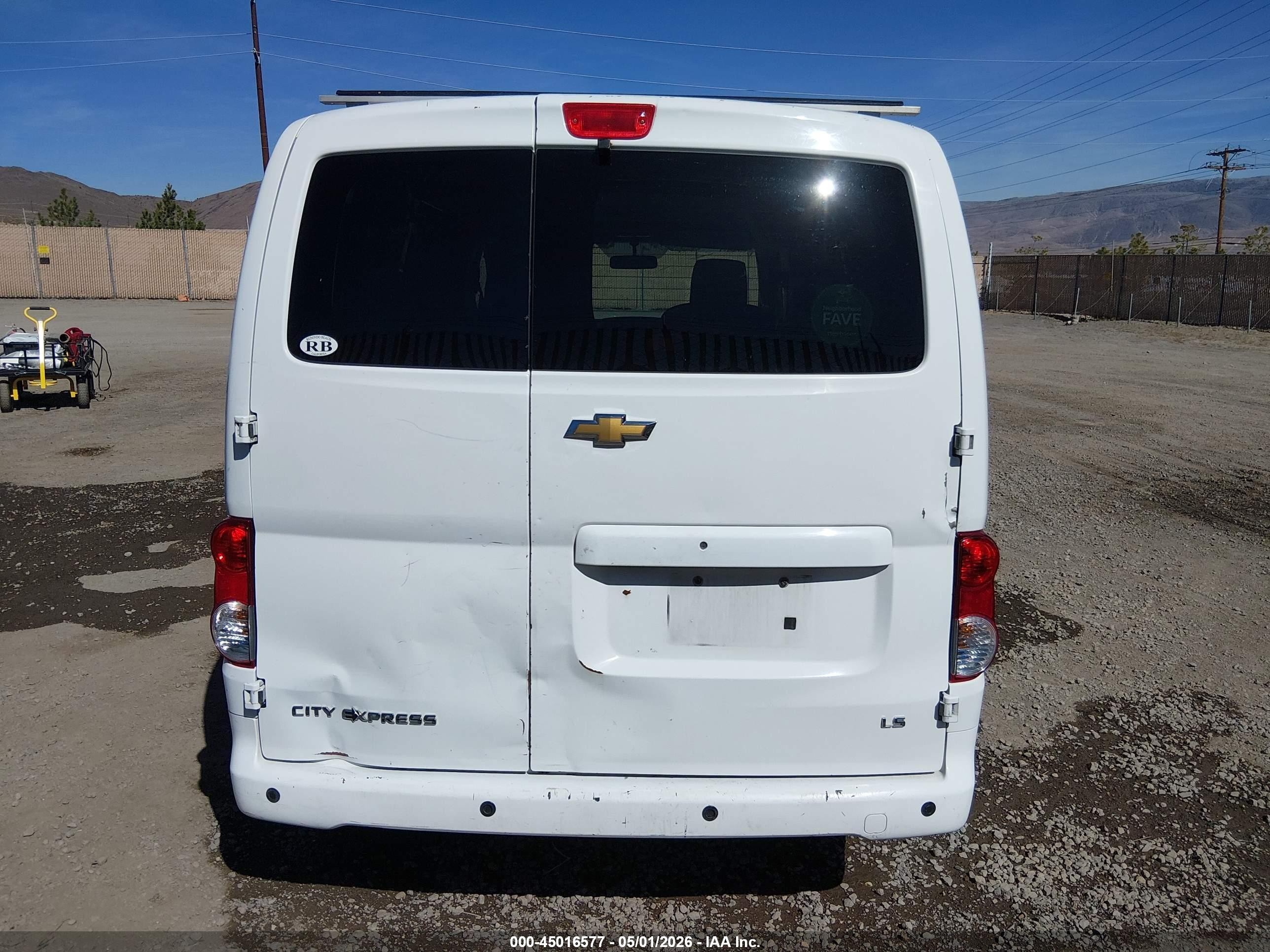 2015 Chevrolet City Express 1ls White vin: 3N63M0YN7FK706706