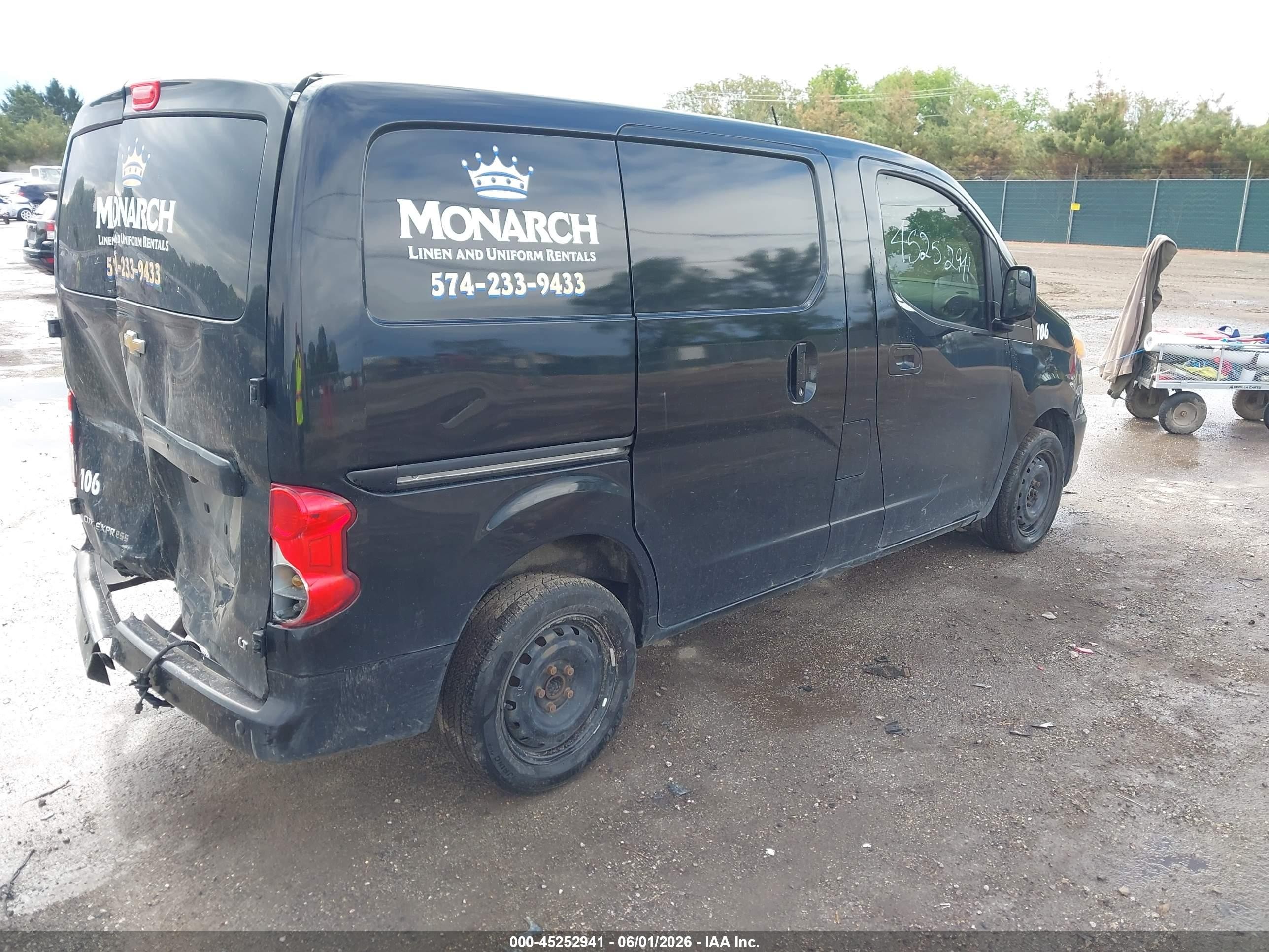 2015 Chevrolet City Express 1lt Black vin: 3N63M0ZN0FK704987