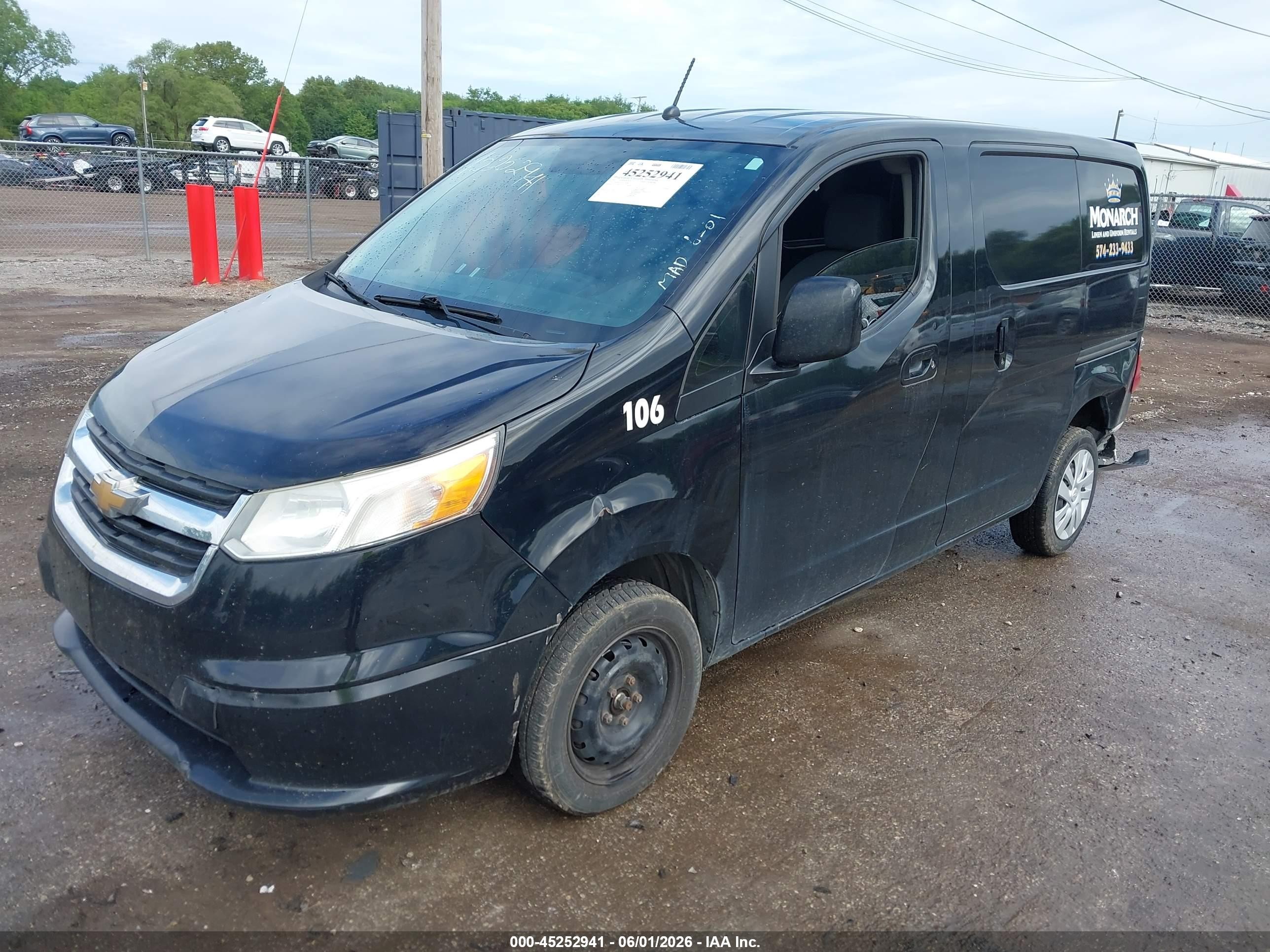 2015 Chevrolet City Express 1lt Black vin: 3N63M0ZN0FK704987