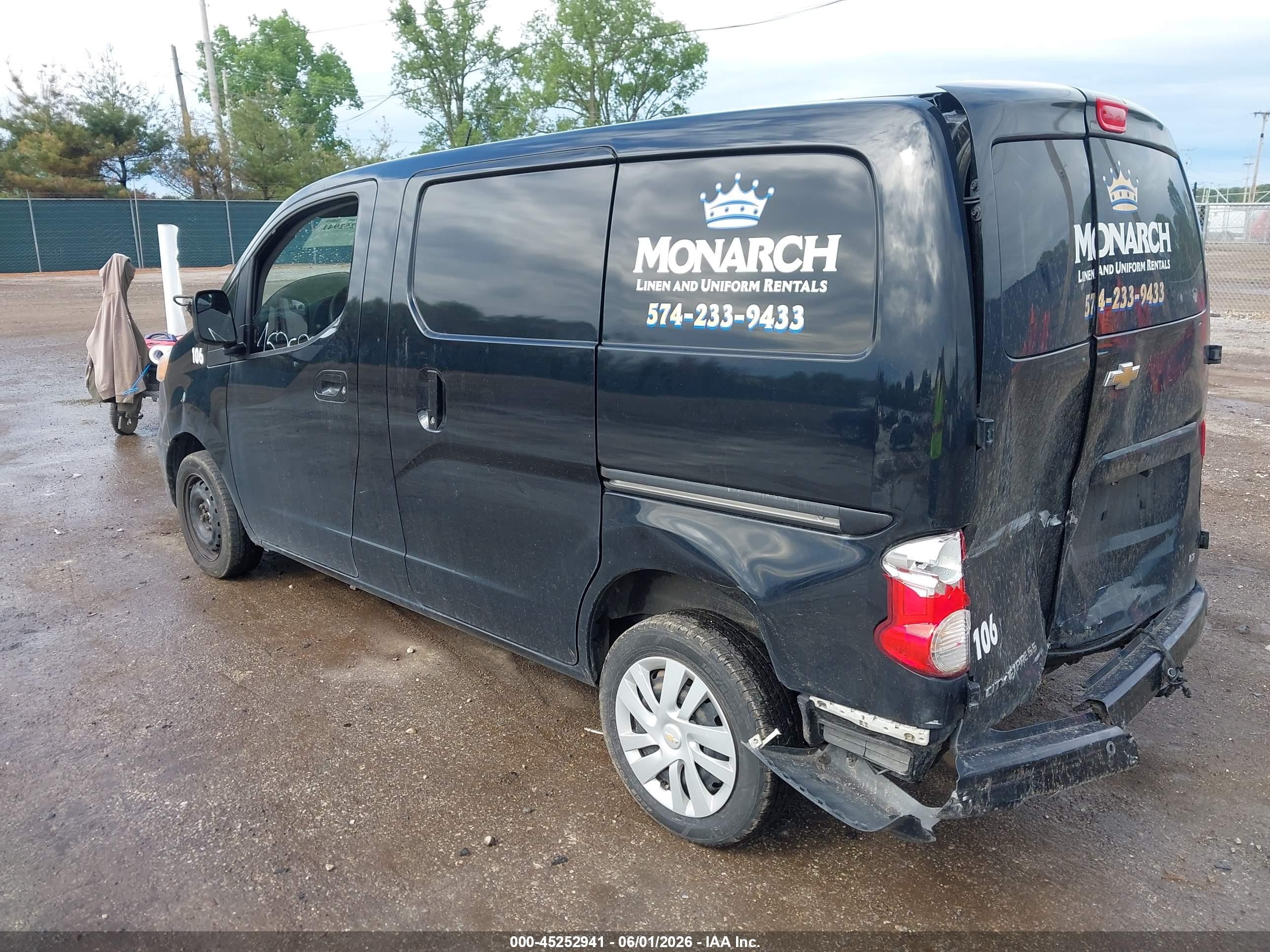 2015 Chevrolet City Express 1lt Black vin: 3N63M0ZN0FK704987