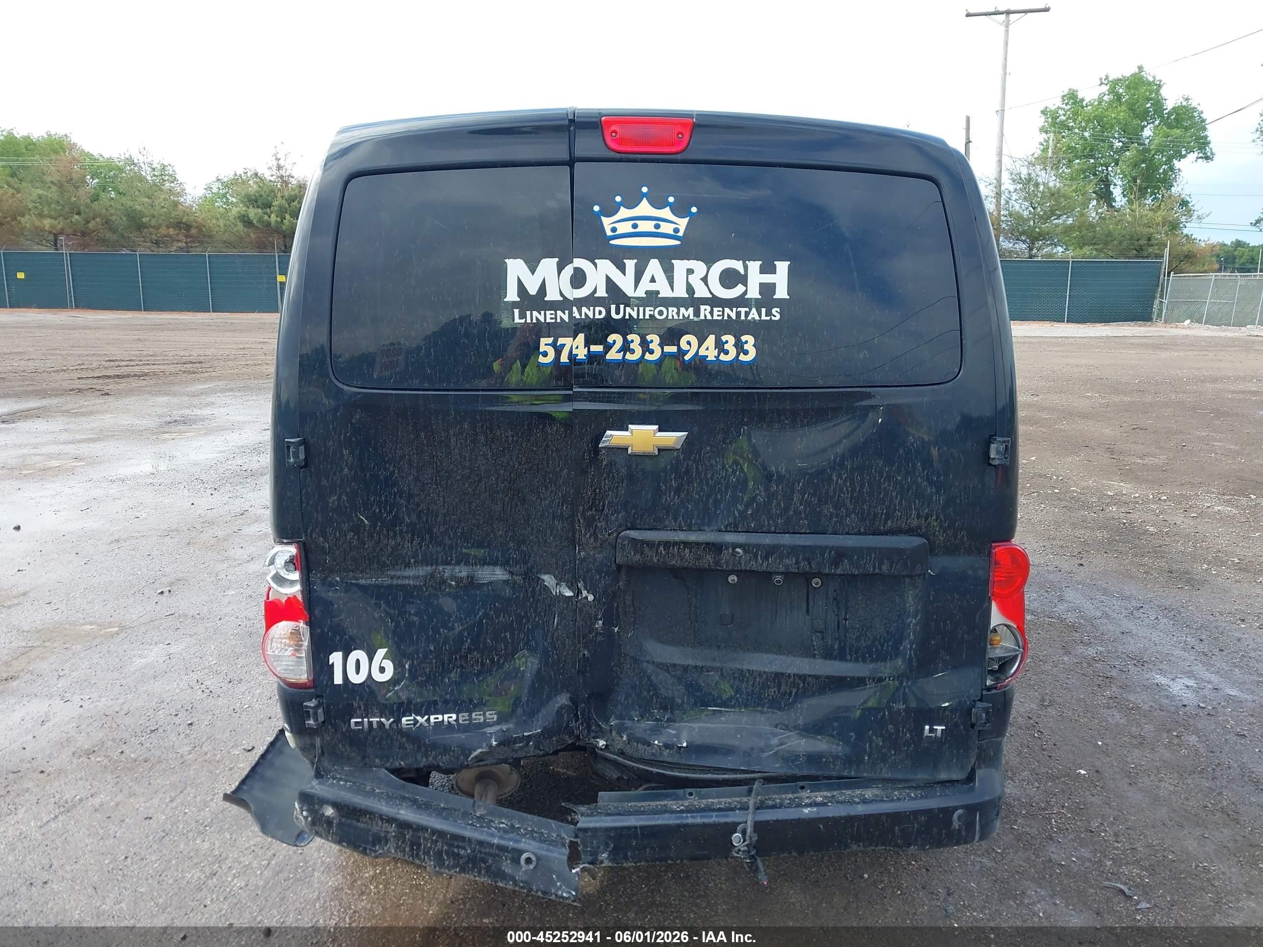 2015 Chevrolet City Express 1lt Black vin: 3N63M0ZN0FK704987
