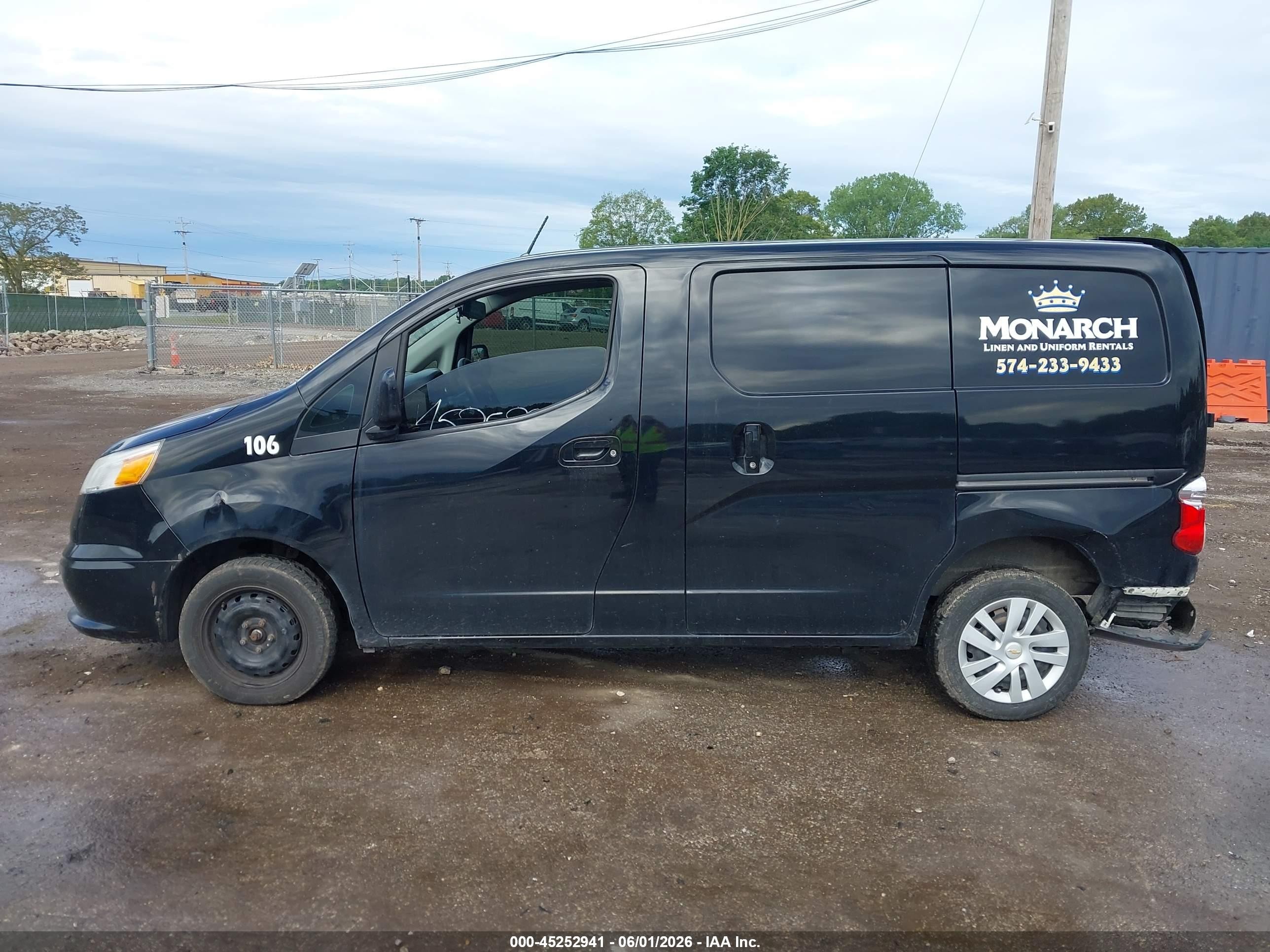 2015 Chevrolet City Express 1lt Black vin: 3N63M0ZN0FK704987
