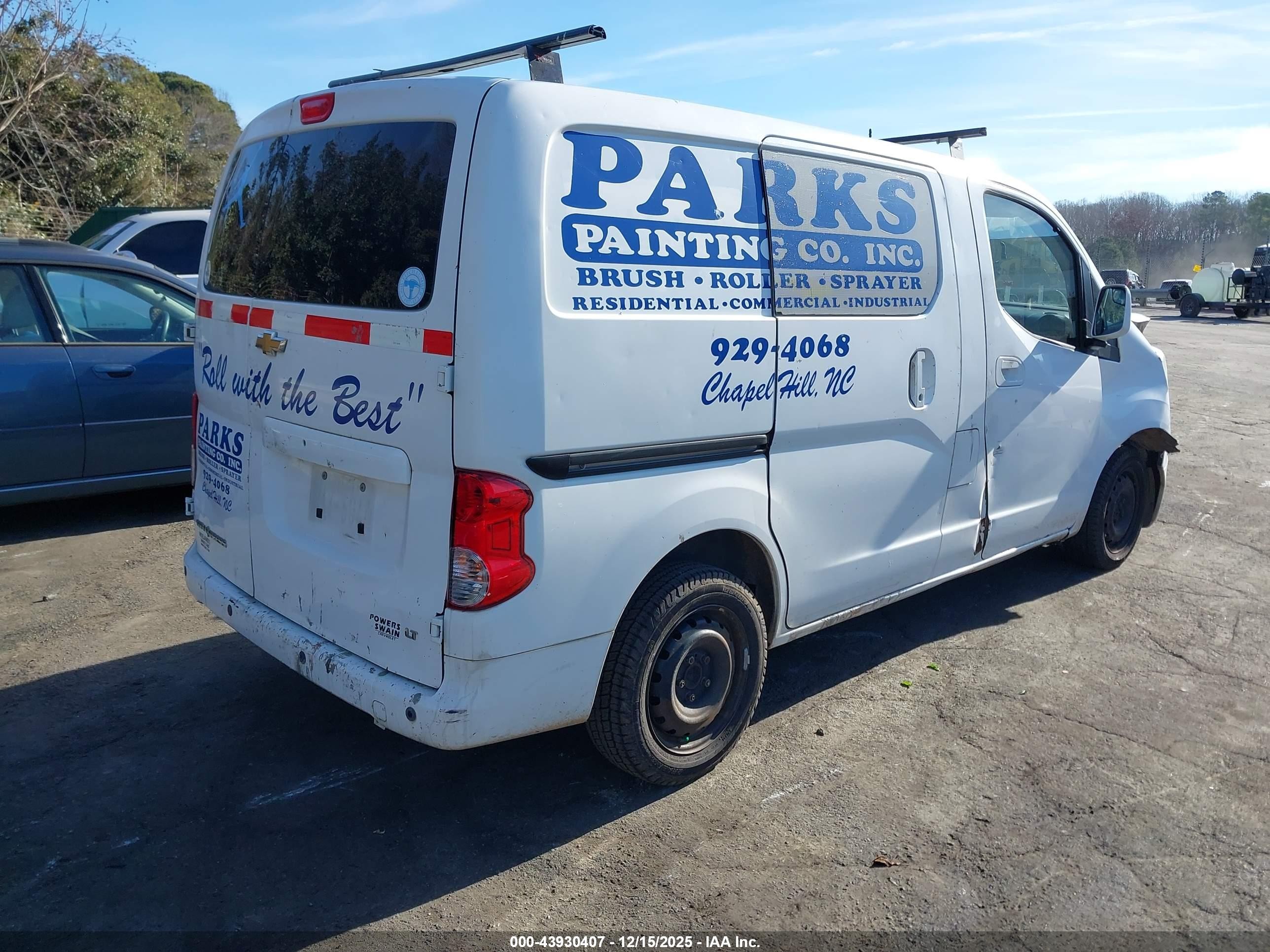 2015 Chevrolet City Express 1lt White vin: 3N63M0ZN0FK712197