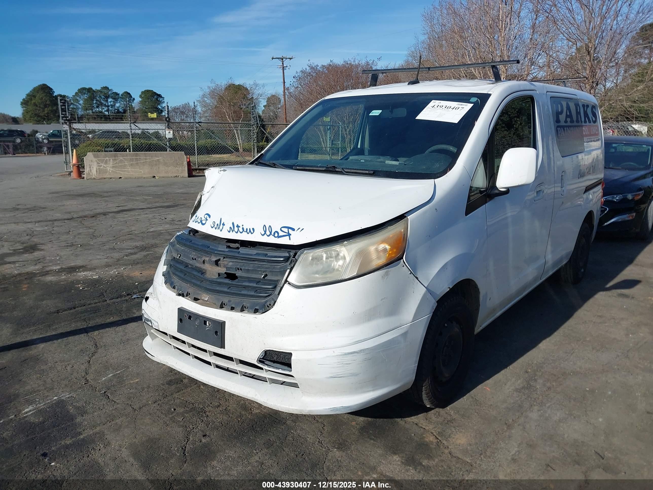 2015 Chevrolet City Express 1lt White vin: 3N63M0ZN0FK712197