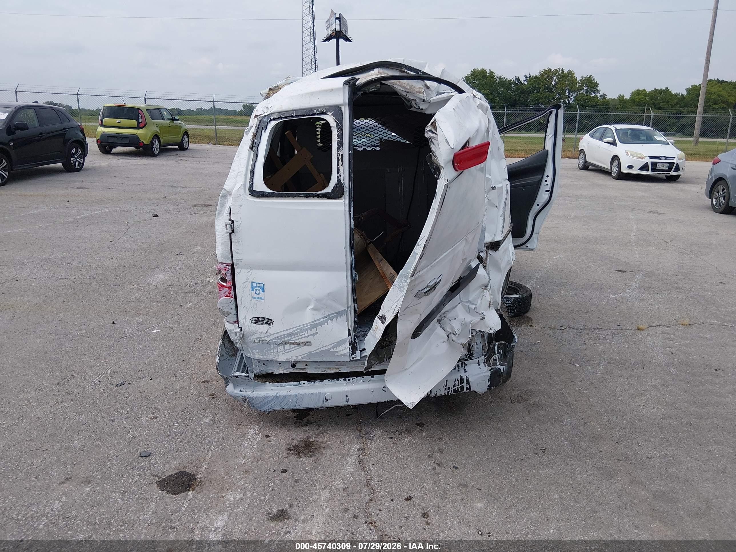 2015 Chevrolet City Express 1lt White vin: 3N63M0ZN1FK733477
