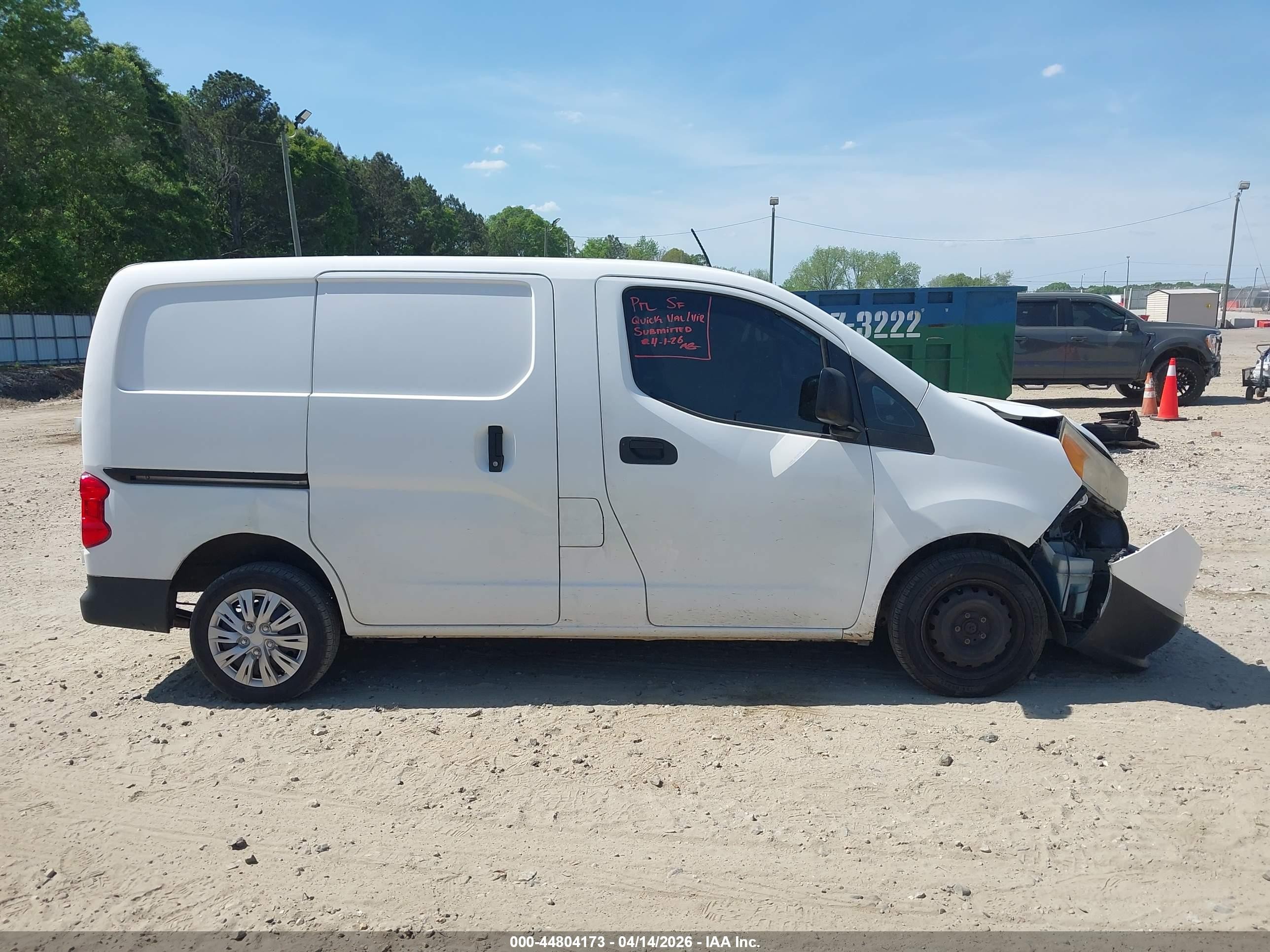 2015 Chevrolet City Express 1lt White vin: 3N63M0ZN2FK699954