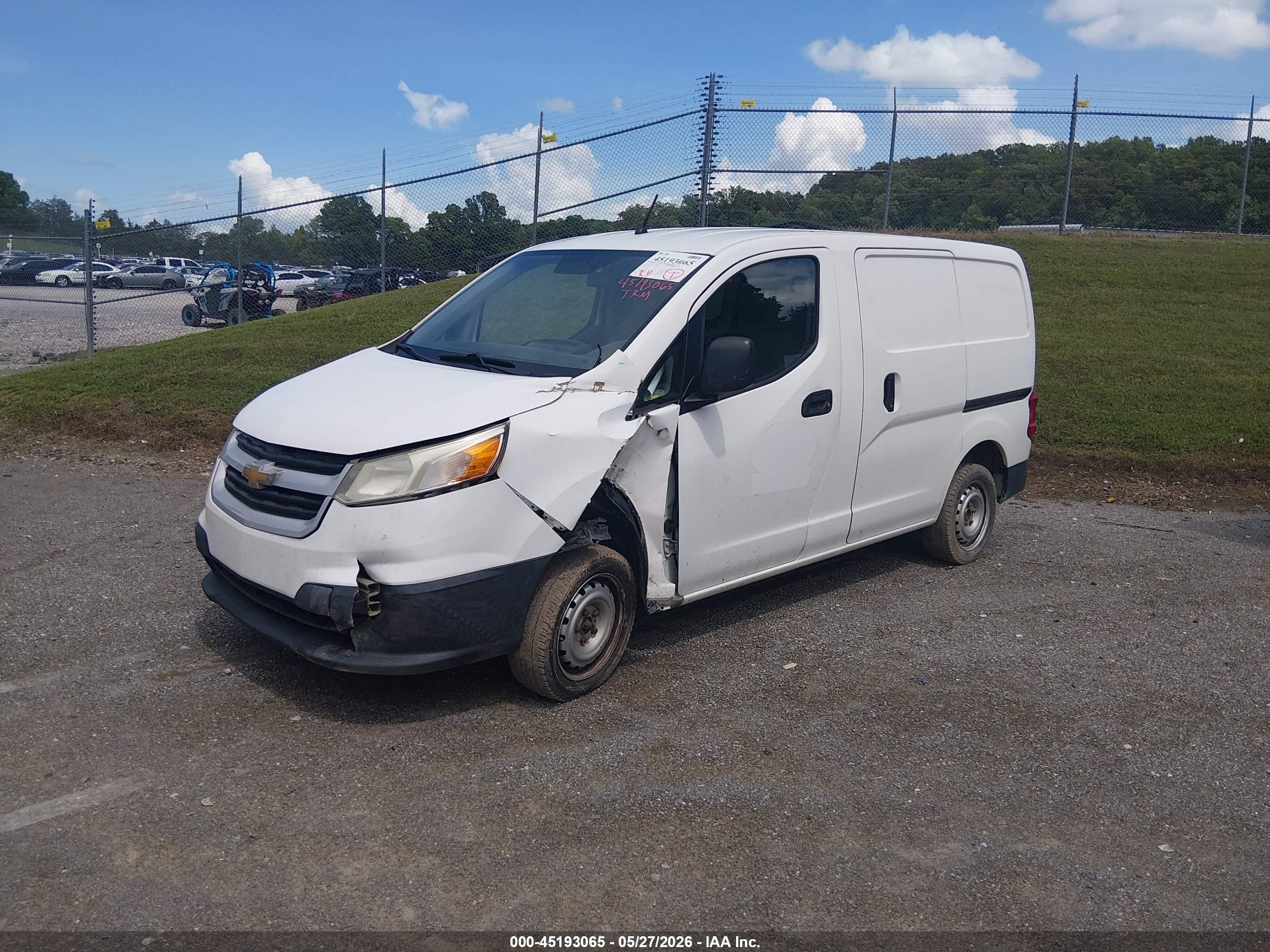 2015 Chevrolet City Express 1lt White vin: 3N63M0ZN3FK722206