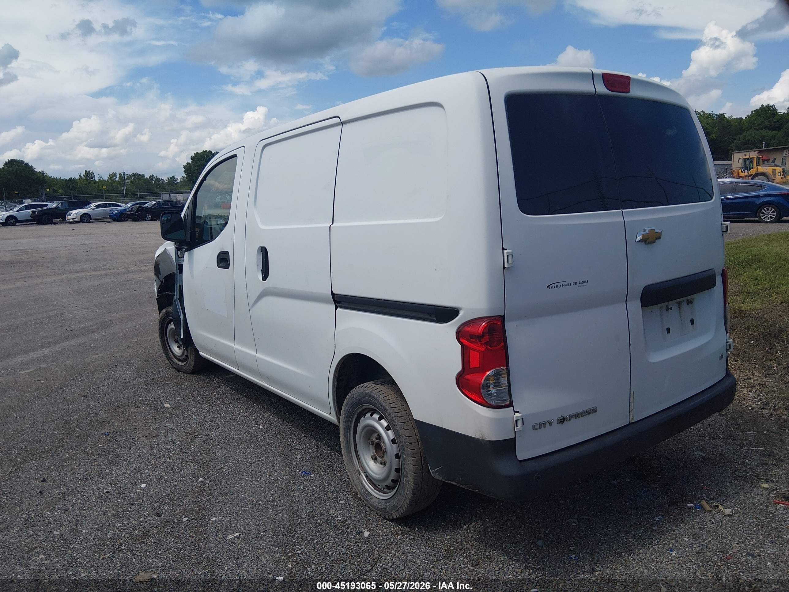 2015 Chevrolet City Express 1lt White vin: 3N63M0ZN3FK722206