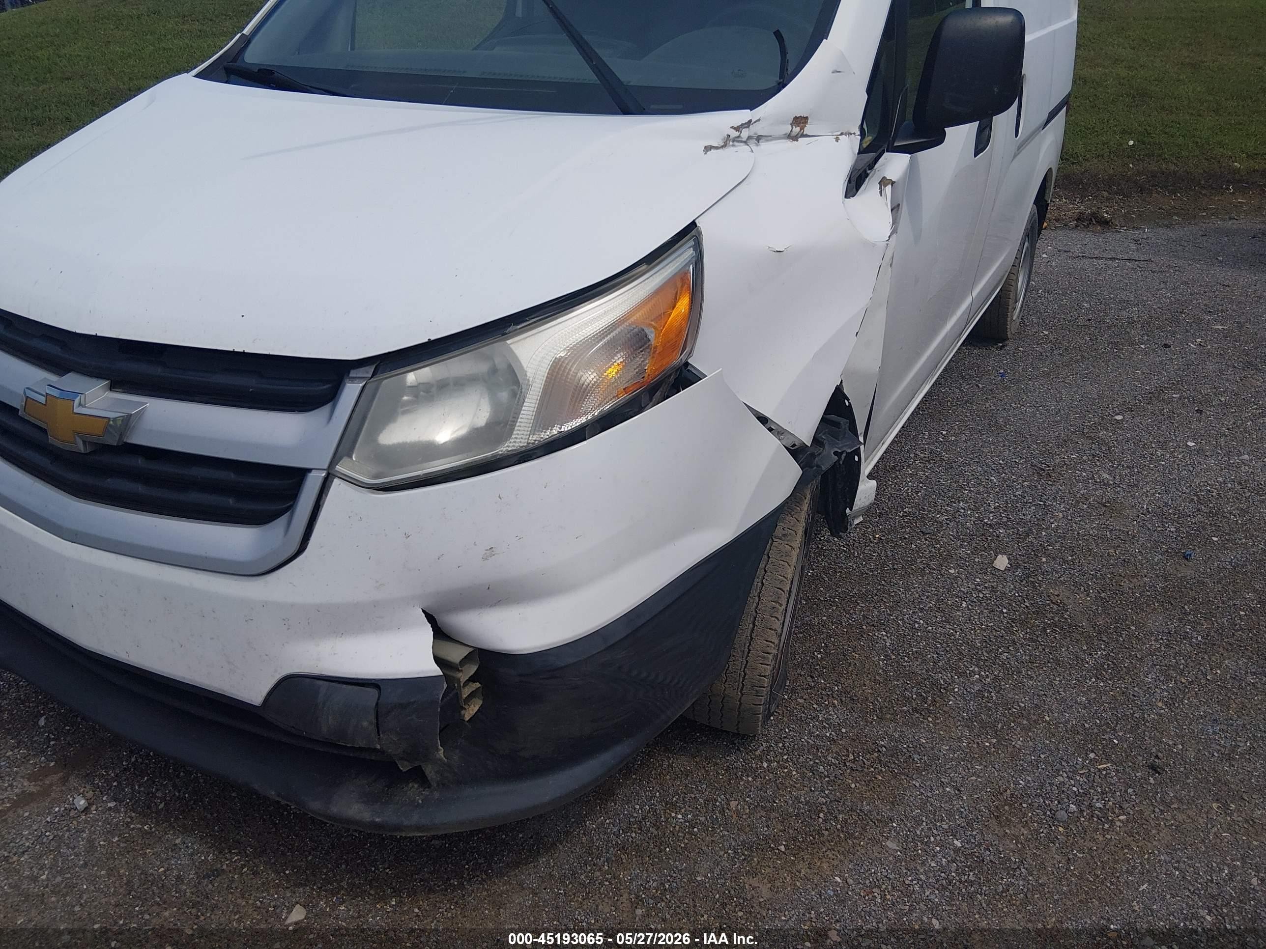 2015 Chevrolet City Express 1lt White vin: 3N63M0ZN3FK722206