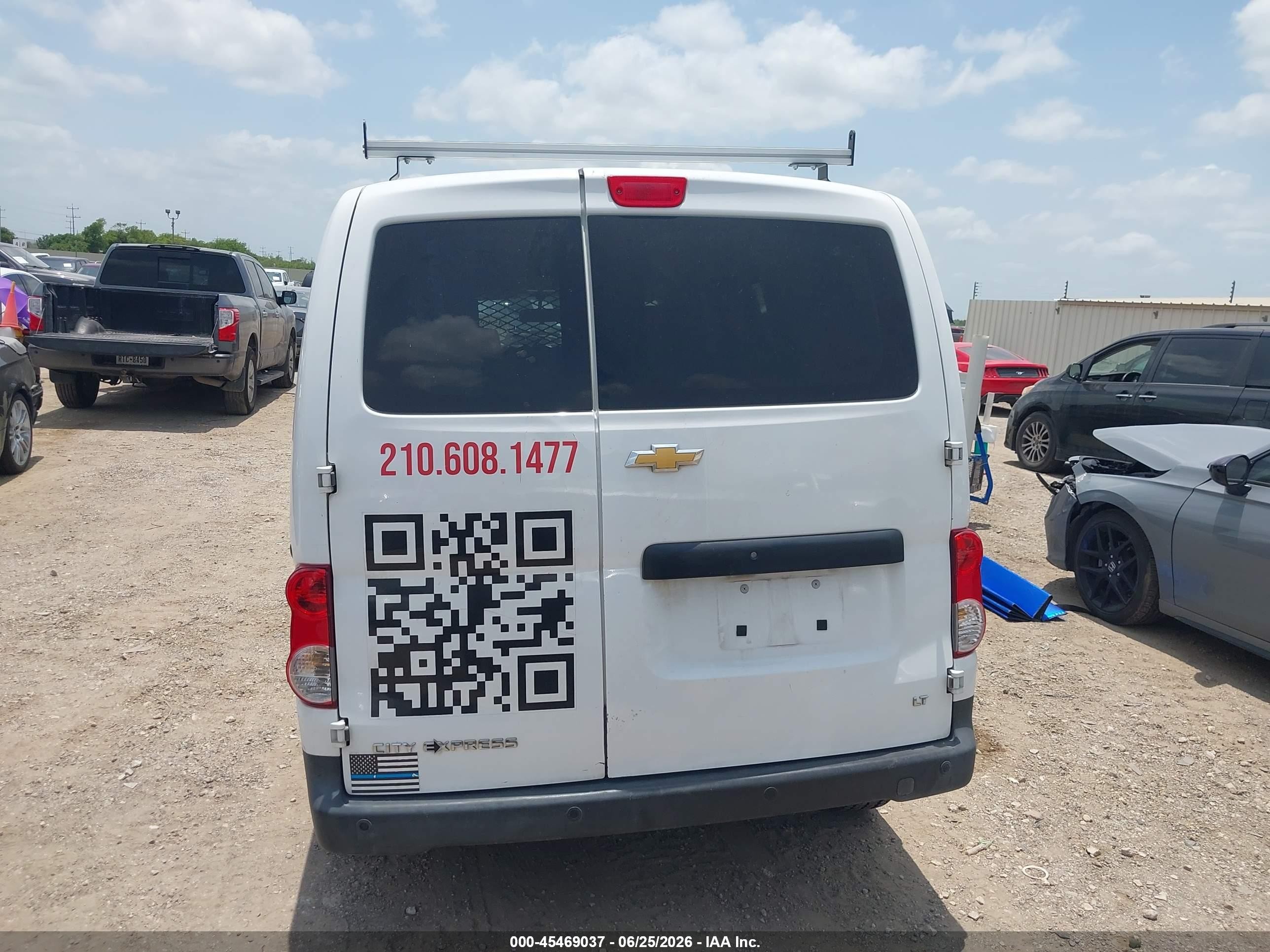 2015 Chevrolet City Express 1lt White vin: 3N63M0ZN5FK734874