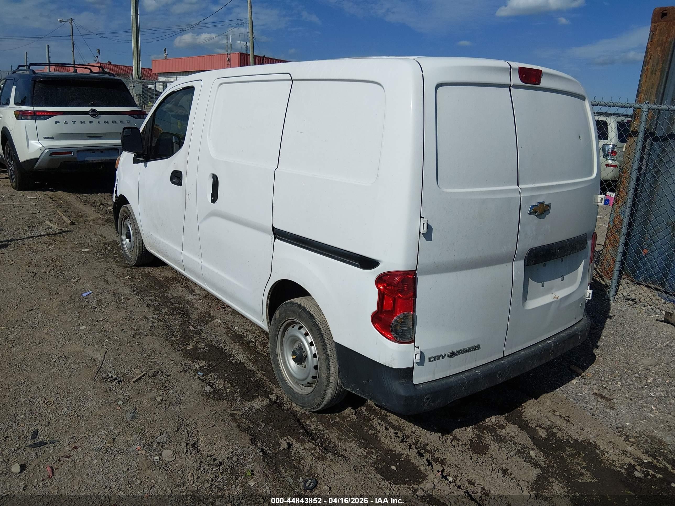 2015 Chevrolet City Express 1lt White vin: 3N63M0ZN7FK715985